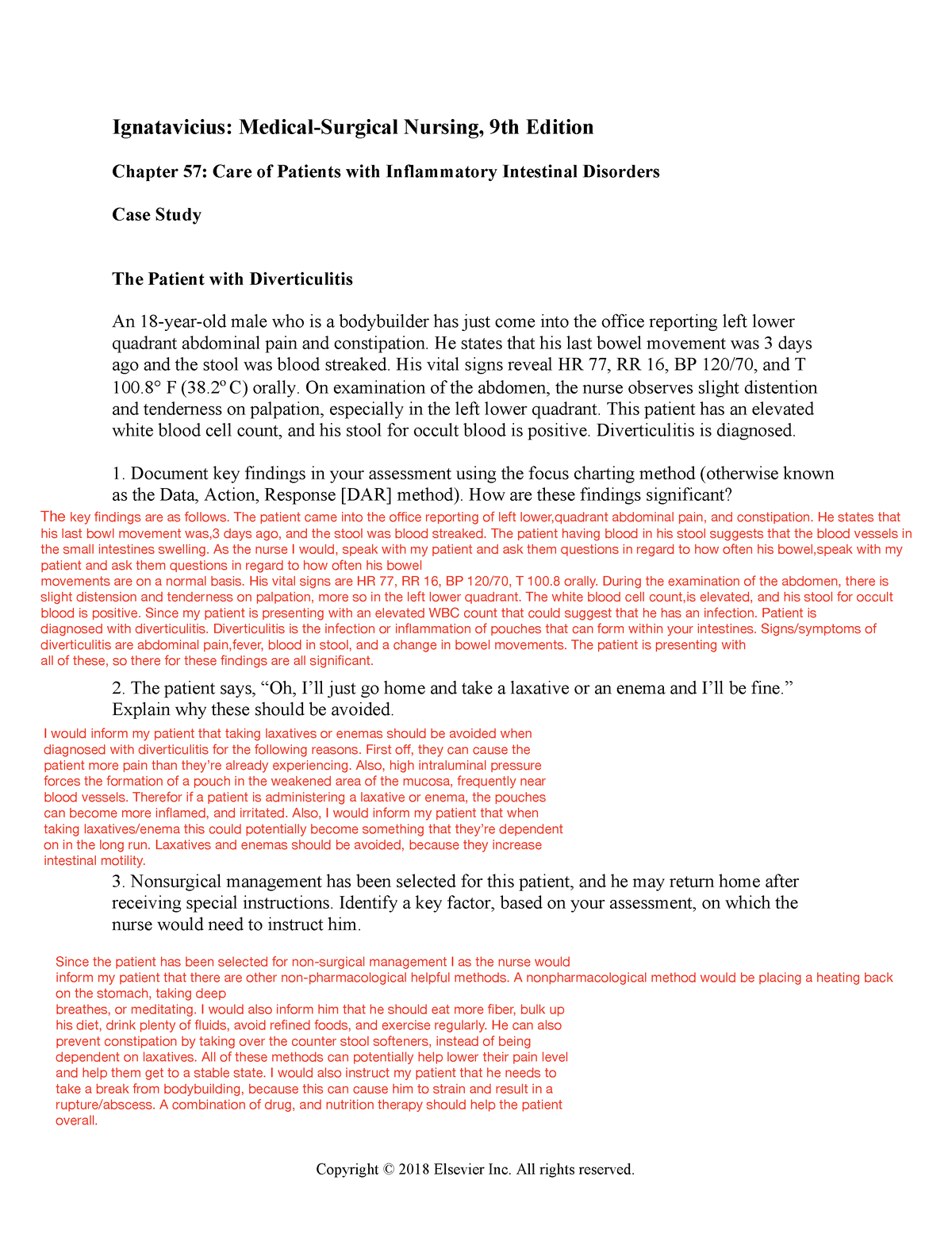 case study 42 acute diverticulitis