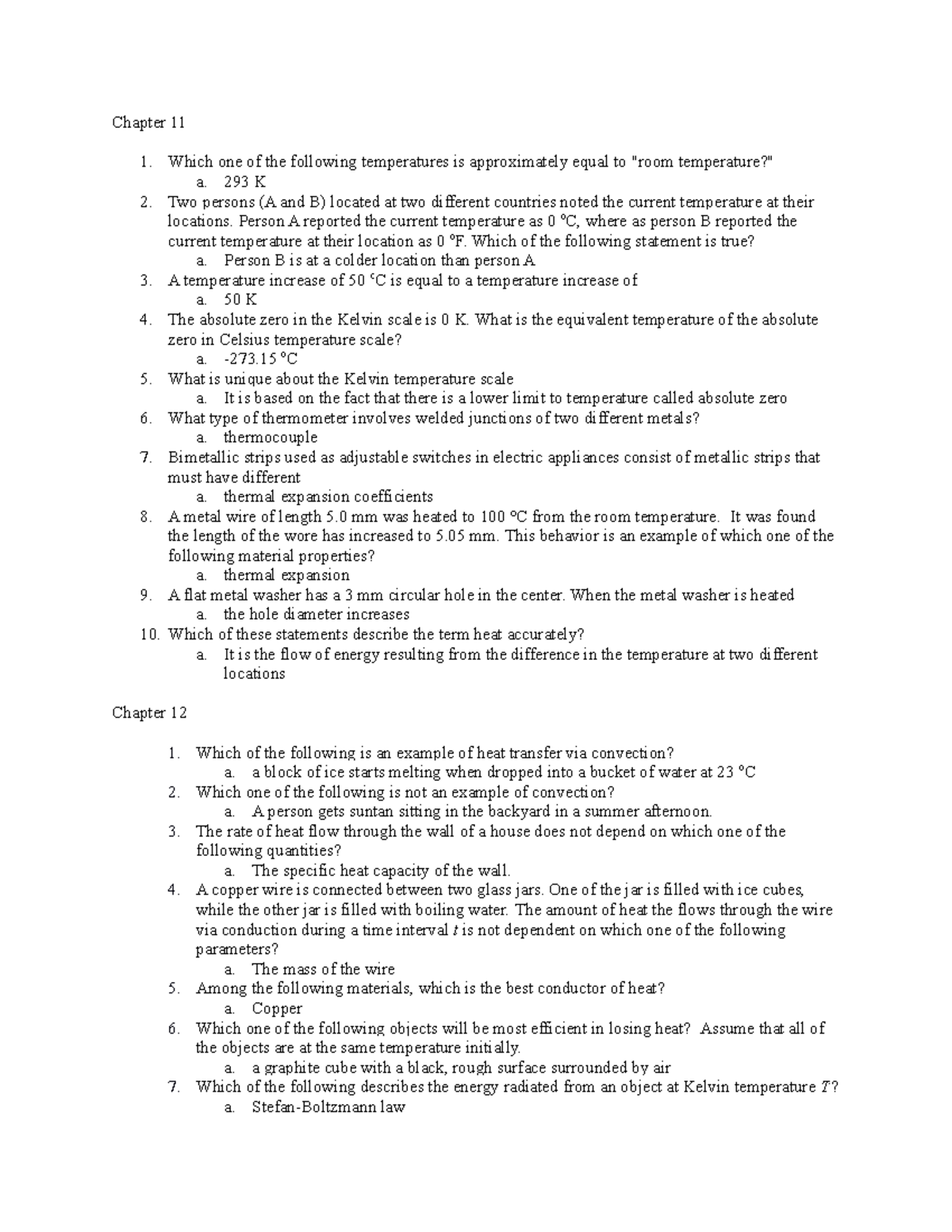 Exam 3 physics I complete quizzes summary questions - Chapter 11 Which ...