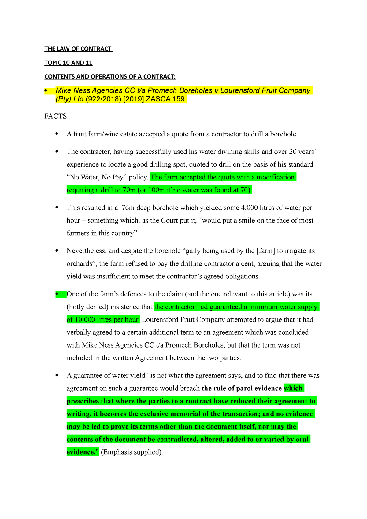 contract law research topics