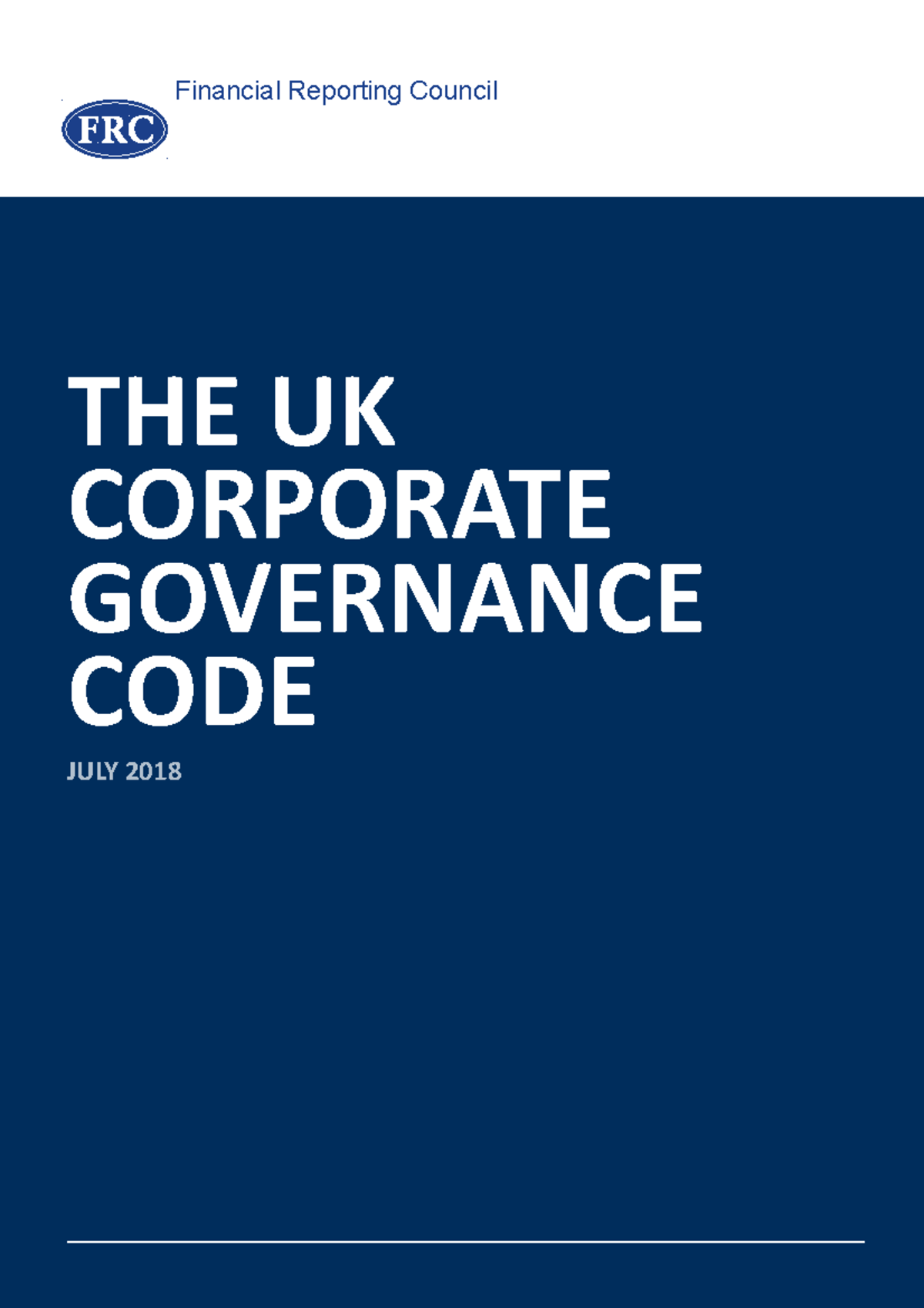 uk corporate governance code essay