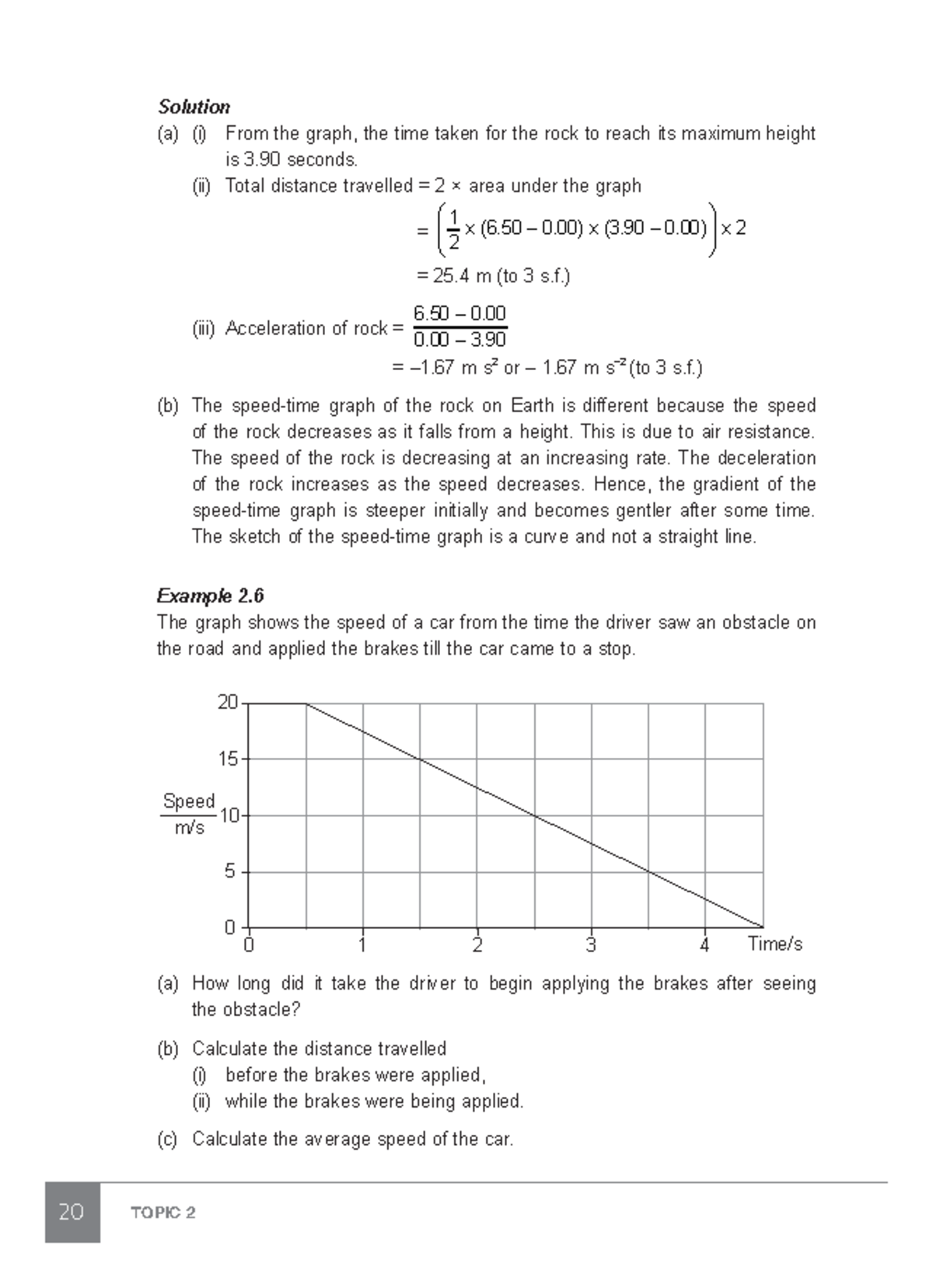 26 - Hello - 20 TOPIC 2 Solution (a) (i) From the graph, the time taken ...