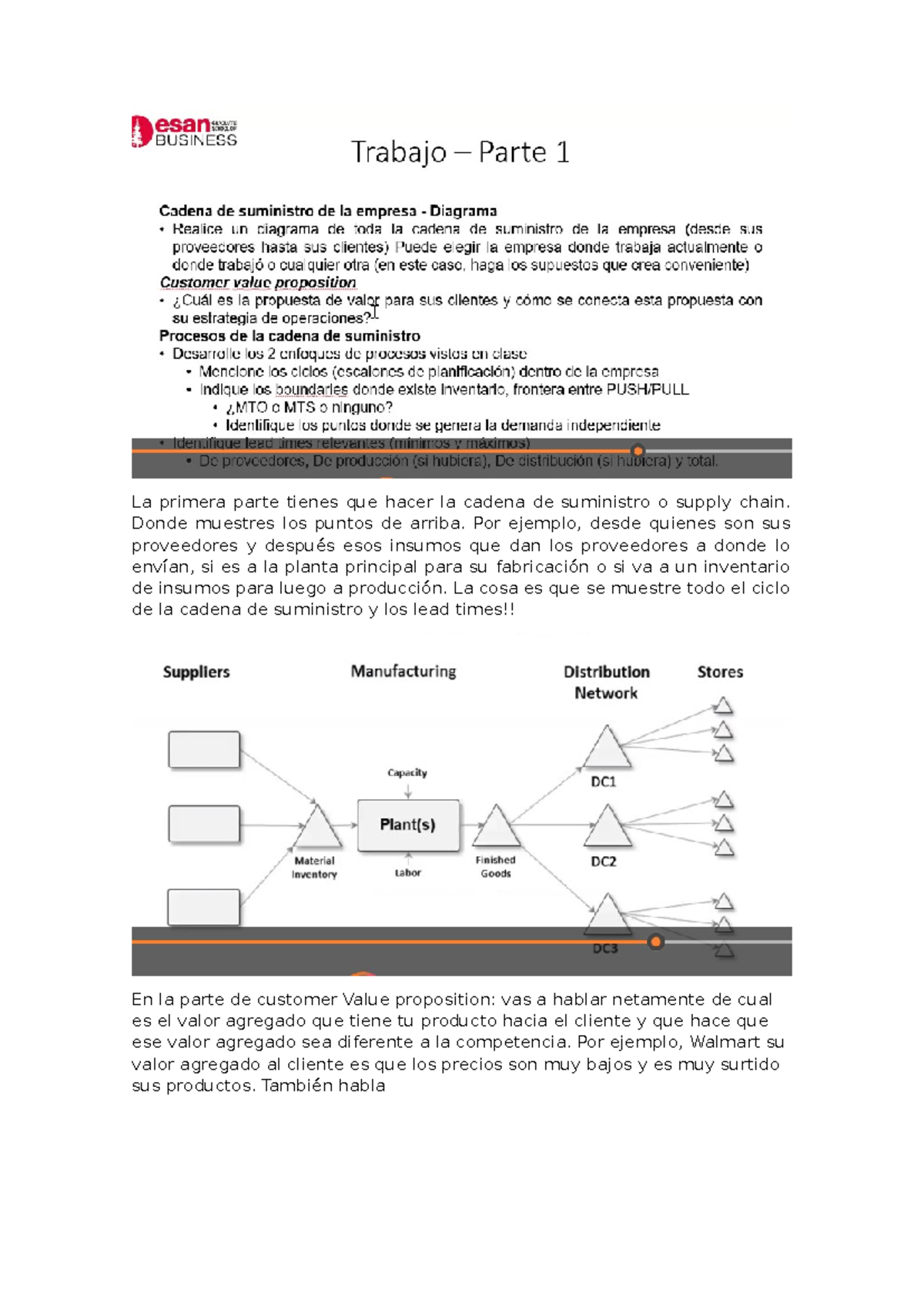 Resumen de la cadena de suministro o supply chain - La primera parte ...