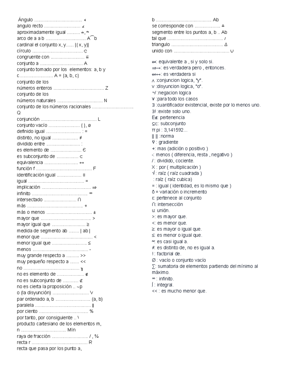 339415302 100 simbolos matematicos - Ángulo ...