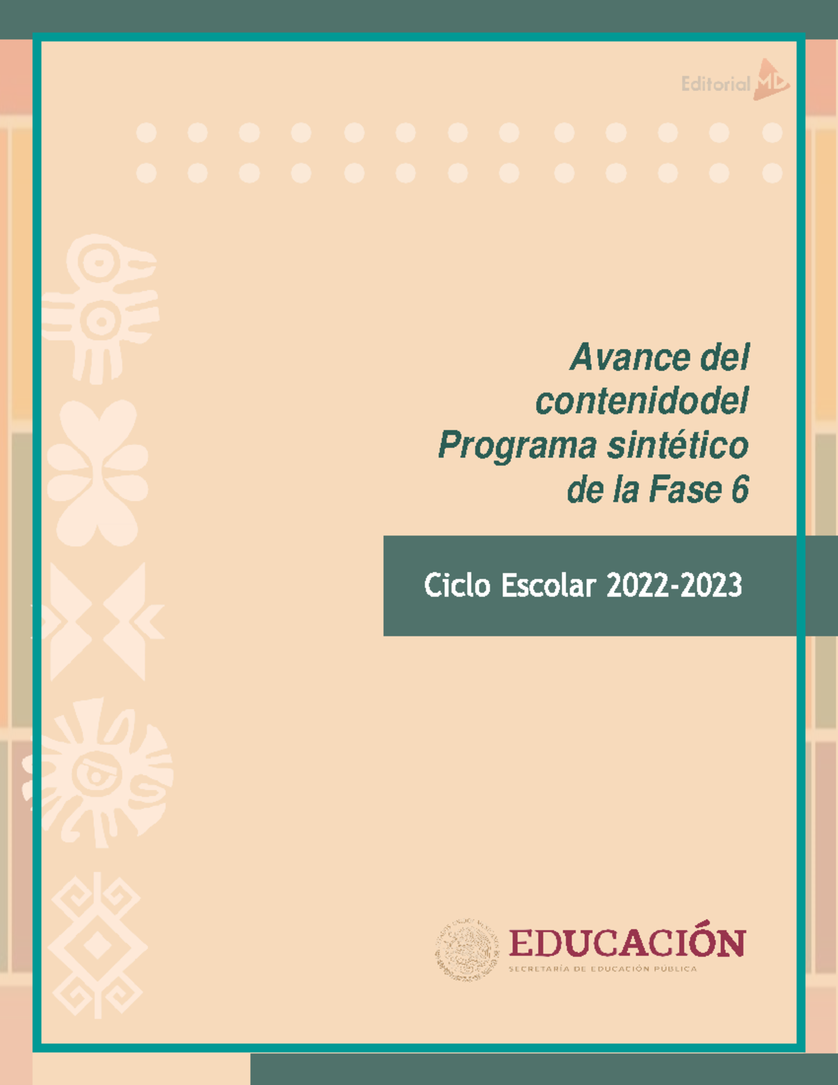 De lo humano y lo comunitario Fase 6 - Avance del contenidodel Programa