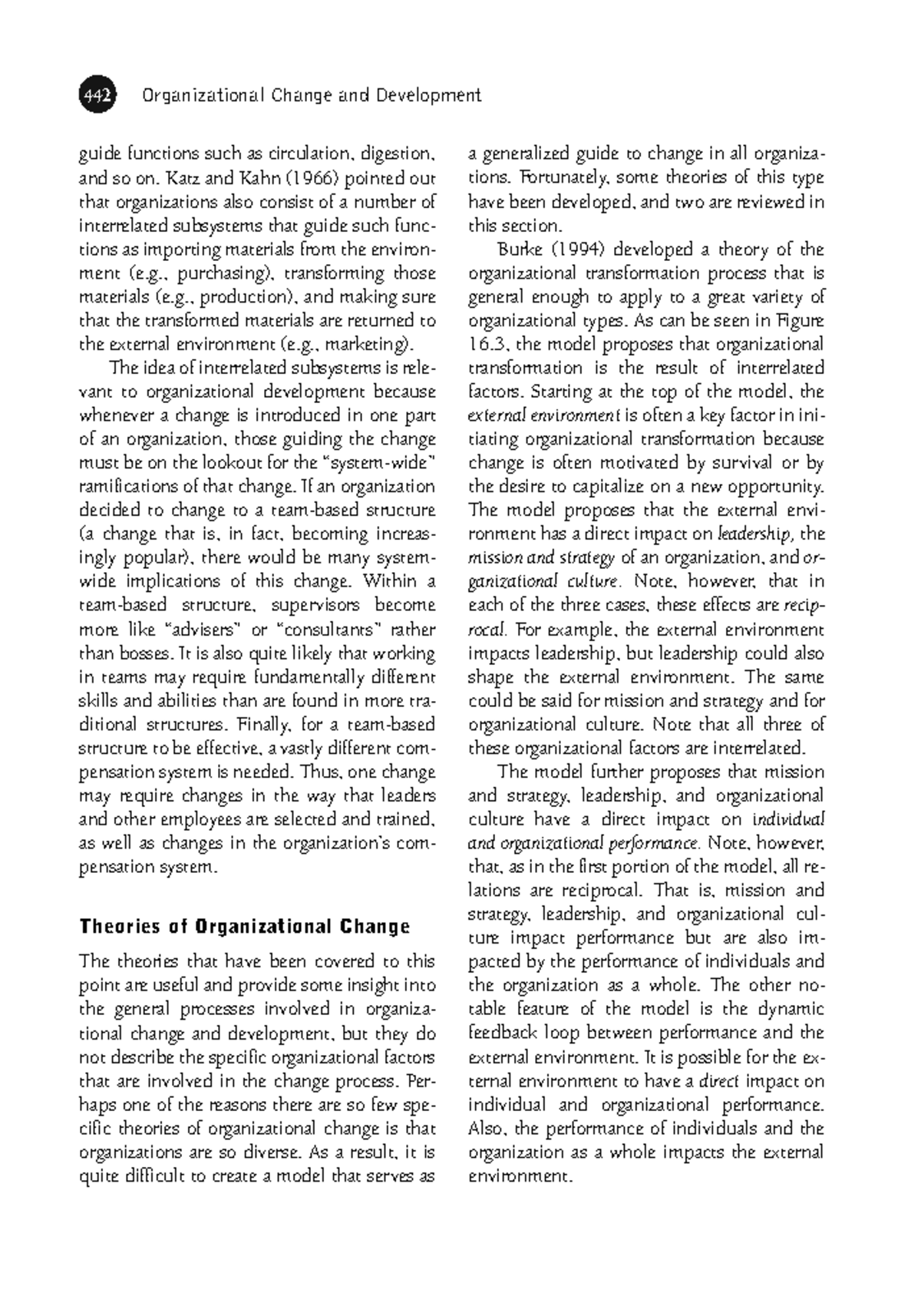 Organizational Psychology-39 - 442 Organizational Change and ...