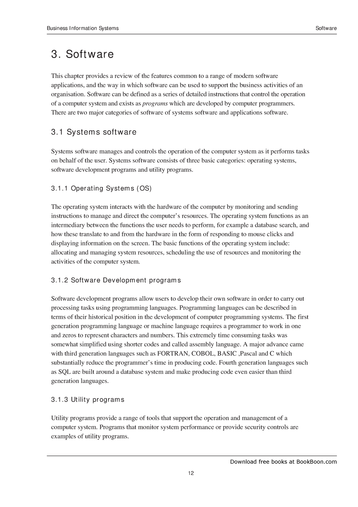 Business Information System Business I Nformation Systems 12 3 Soft 