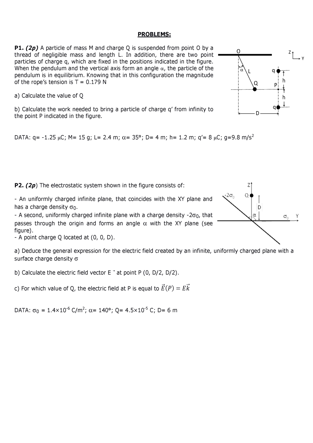 Examen Junio 18 Fisica 214 Uc3m Problems P1 2p Particle Of Mass And Studocu