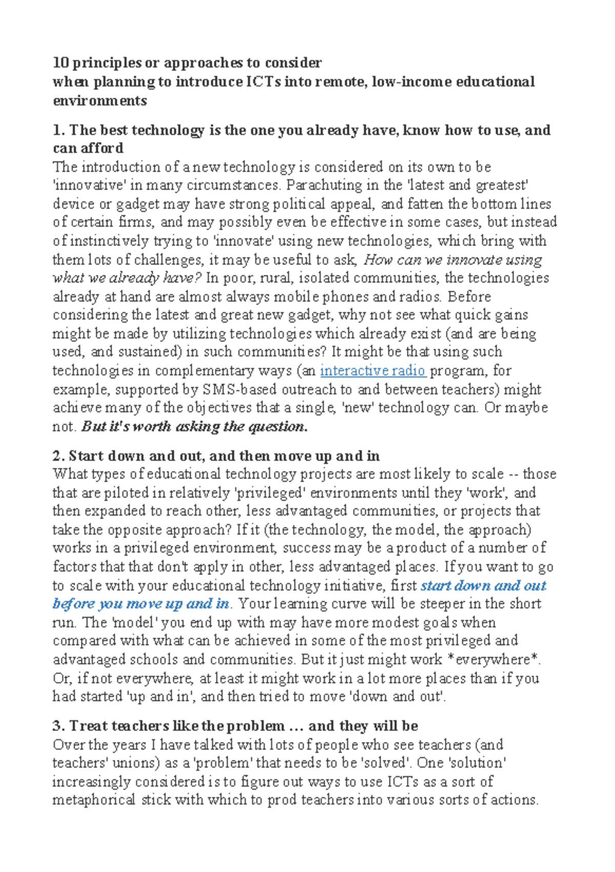 10 Principles Or Approaches To Consider 10 Principles Or Approaches