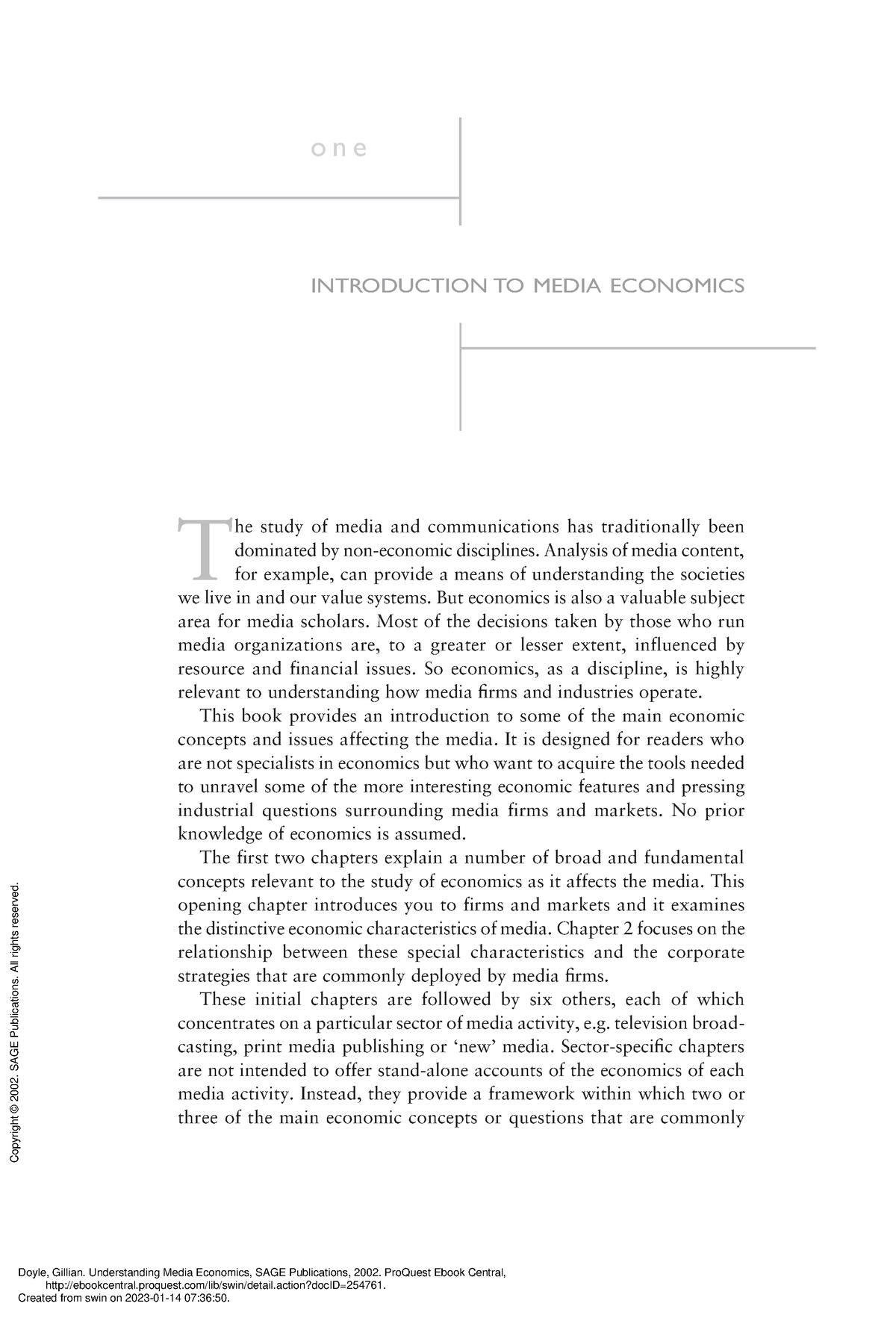 economics media dissertation