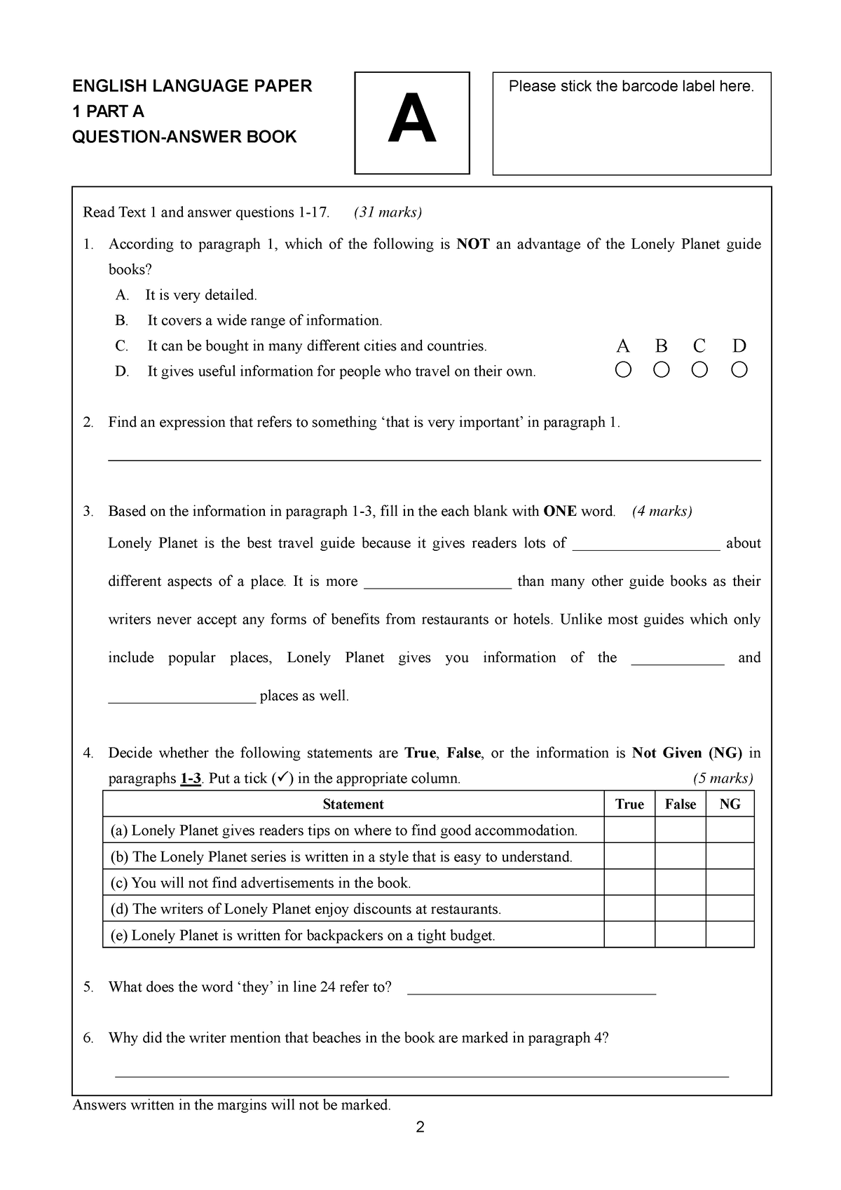 1920-s4-t1-revision-paper-reading-question-answer-book-english