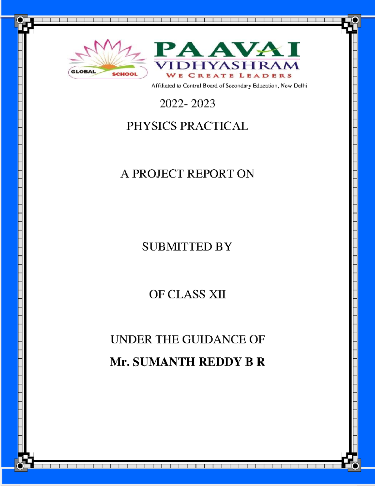 Pdf phy final merged - phy project - Affiliated to Central Board of ...