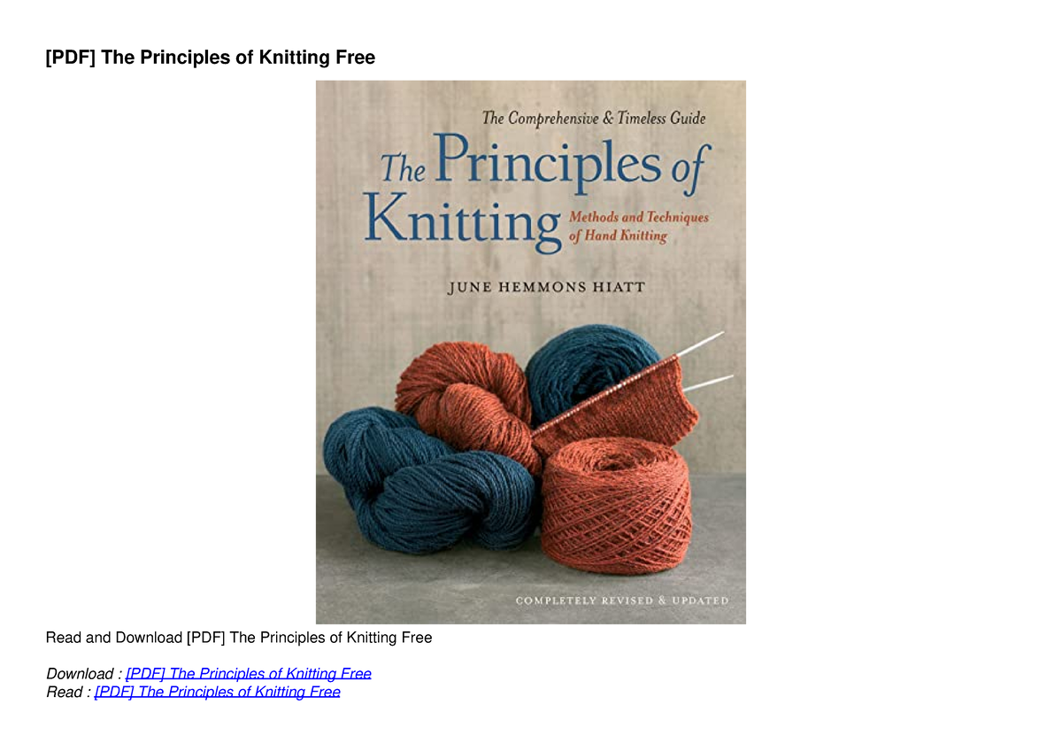 knitting thesis pdf