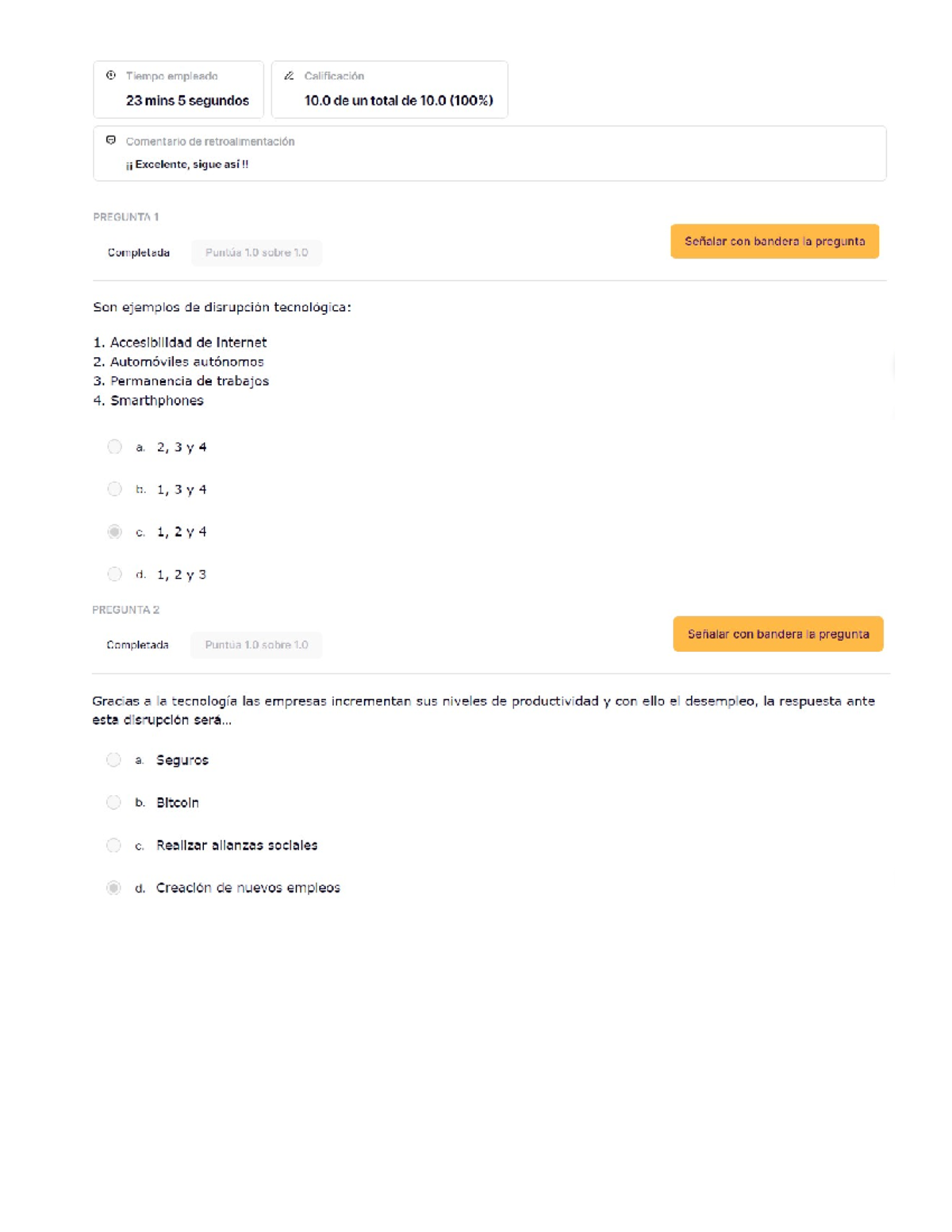 Mercados Globales Y Finanzas Personales. Examen. Semana 5. Cal. 10 ...