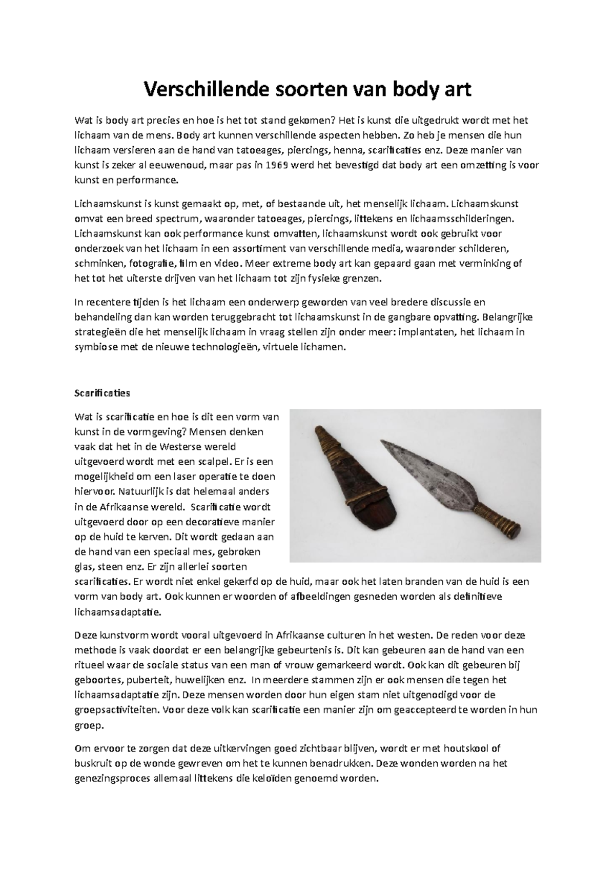 body-art-contextualiseren-4b-verschillende-soorten-van-body-art-wat