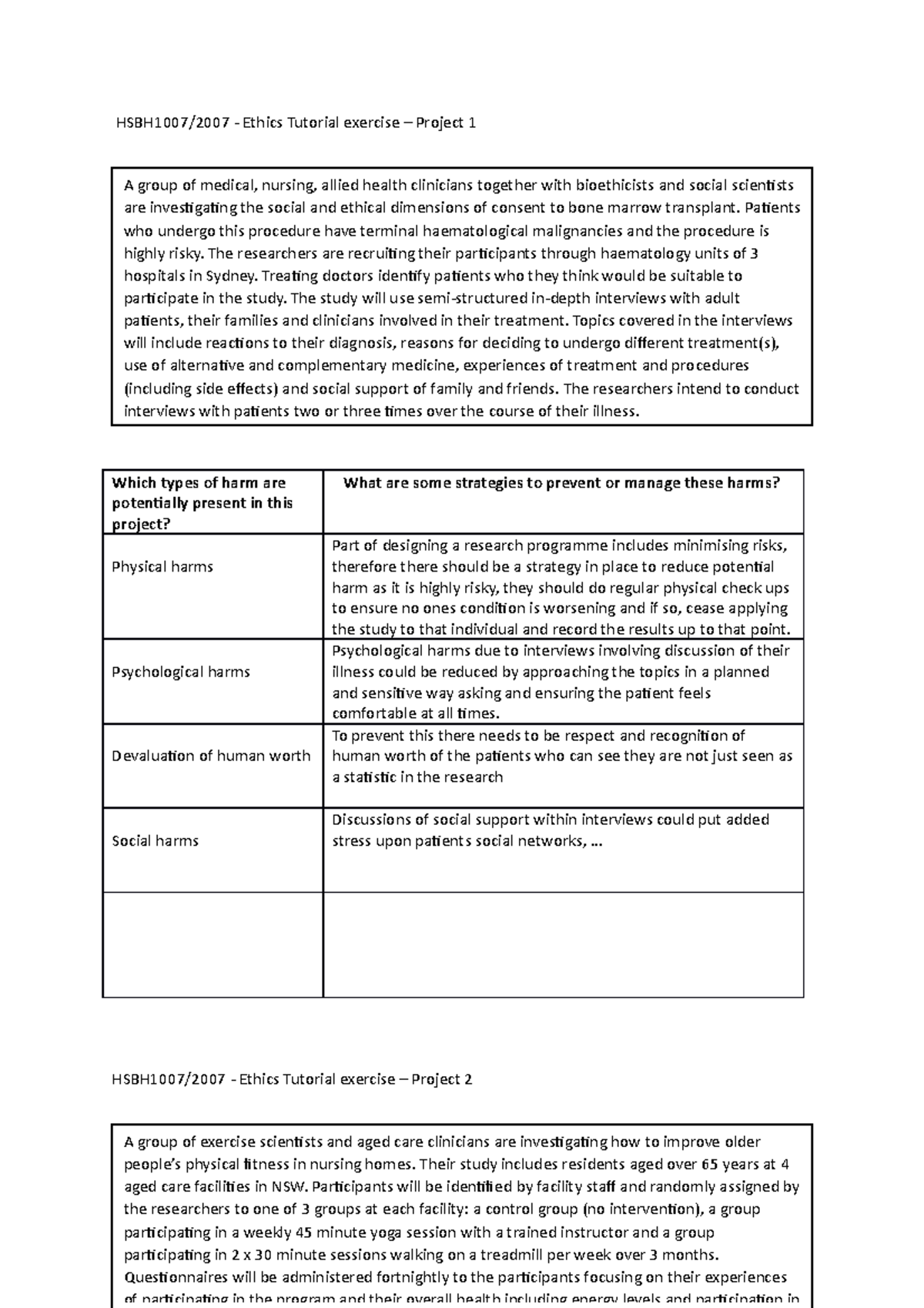tutorial-1-worksheet-answers-hsbh1007-2007-ethics-tutorial-exercise