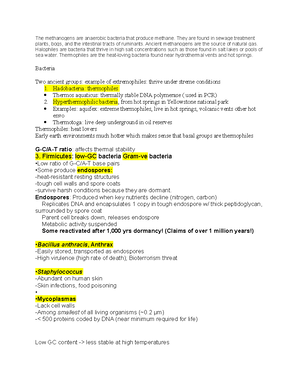 Bacteria Notes/Lecture - Biology 106 - QC CUNY - Studocu