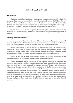 Structure Of Indian Financial System - ASHOKA H L UCA TUMKUR Page 1 ...