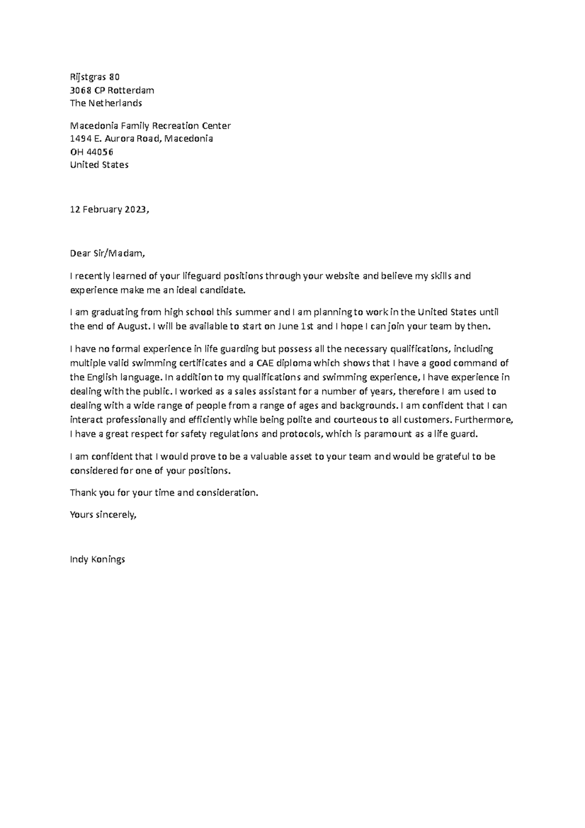 Formal letter - oefenopdracht voor Engels, formele brief - Rijstgras 80 ...