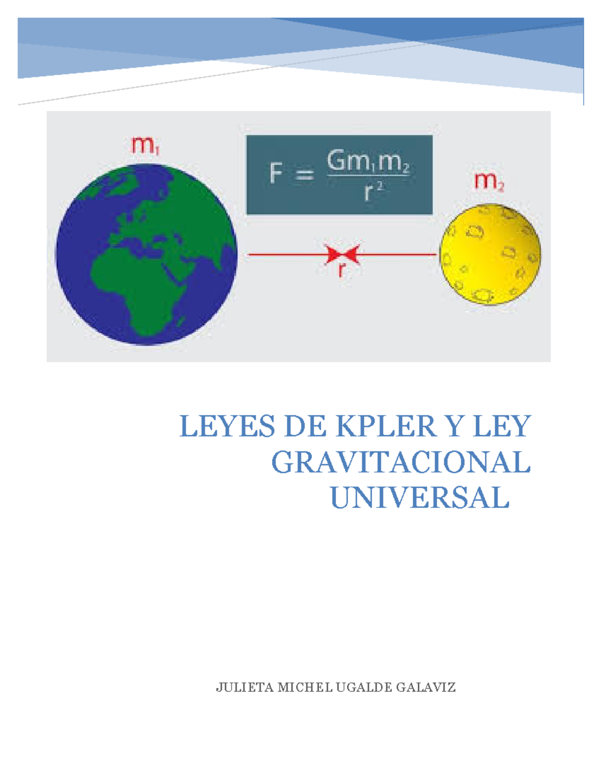 Leyes De Kepler Y La Ley De Gravitacion Universal - JULIETA MICHEL ...