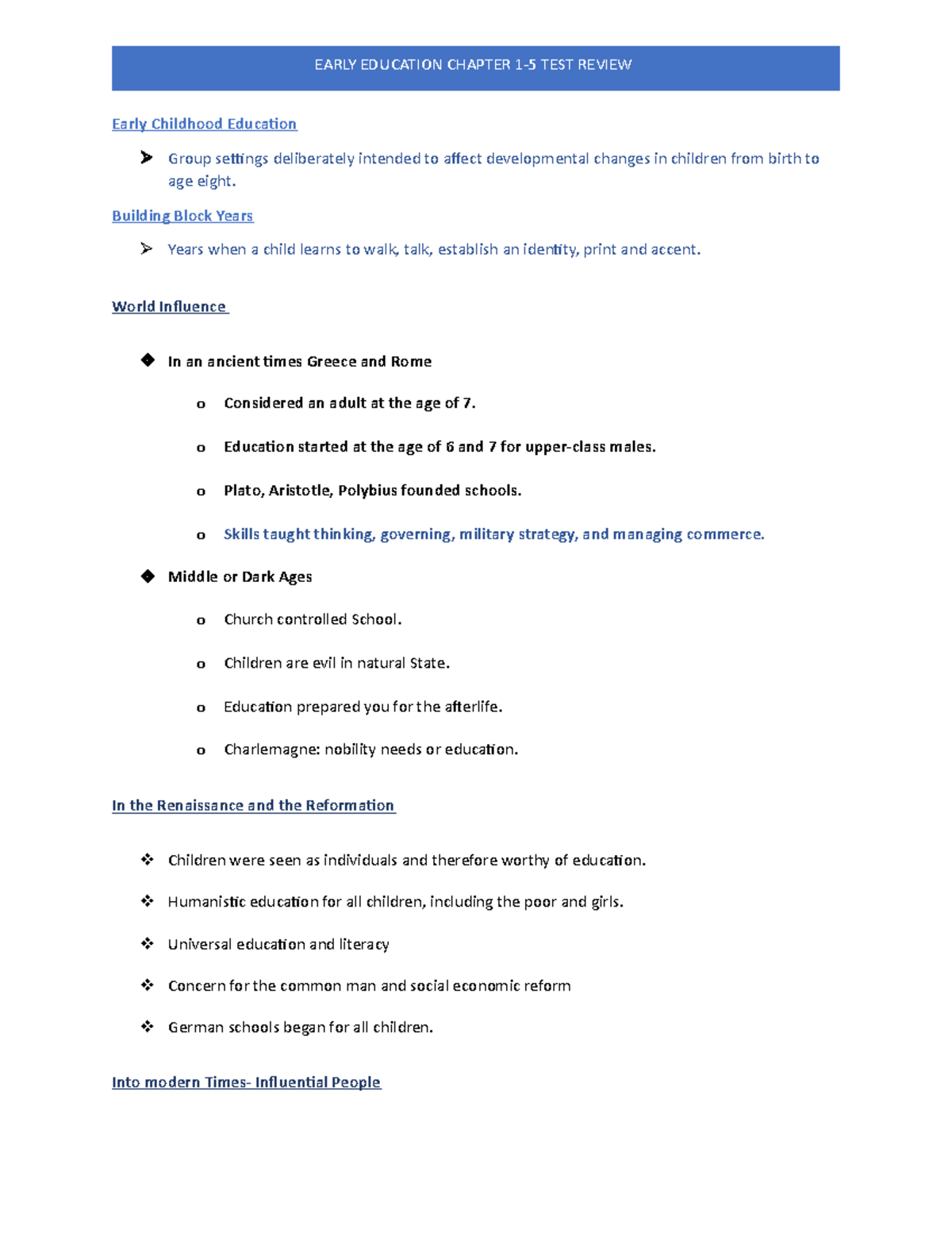 Early Childhood Education Chapter 15 Early Childhood Education Group
