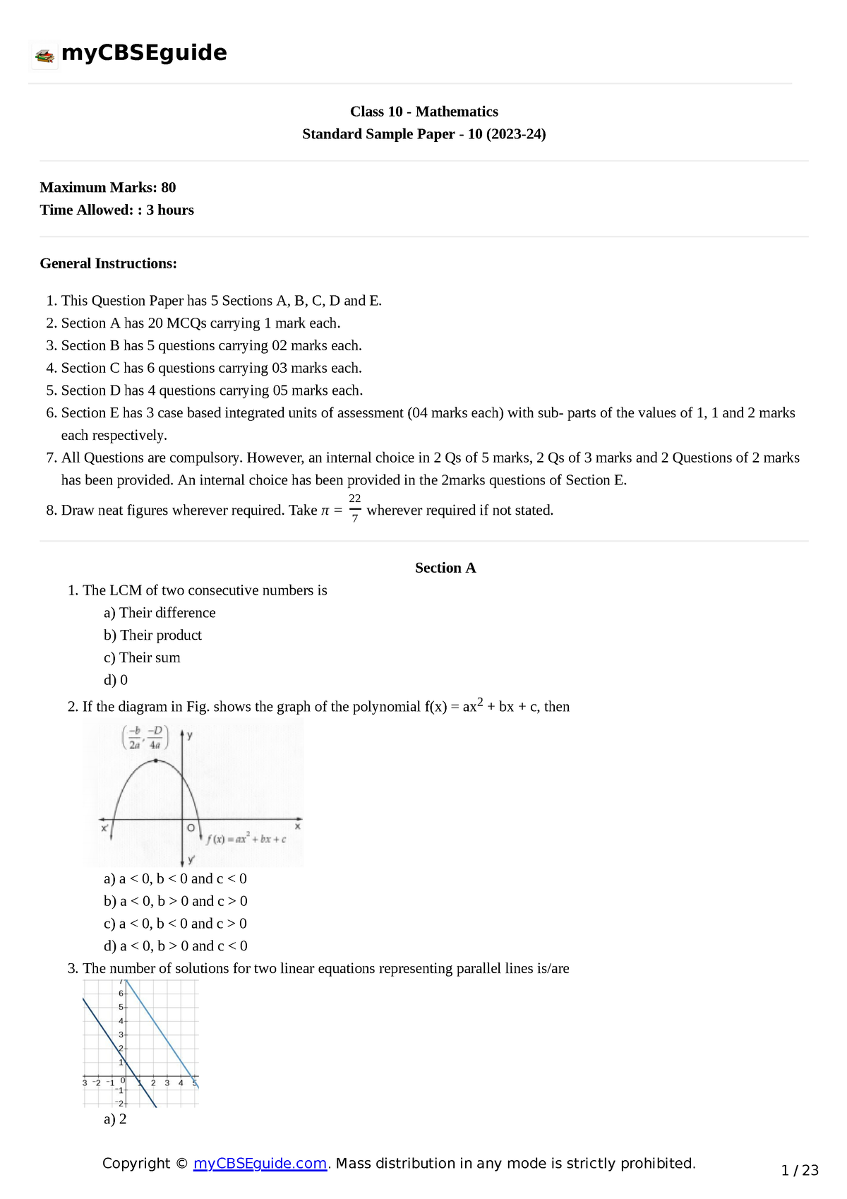 mathematics assignment grade 10 term 2 2023