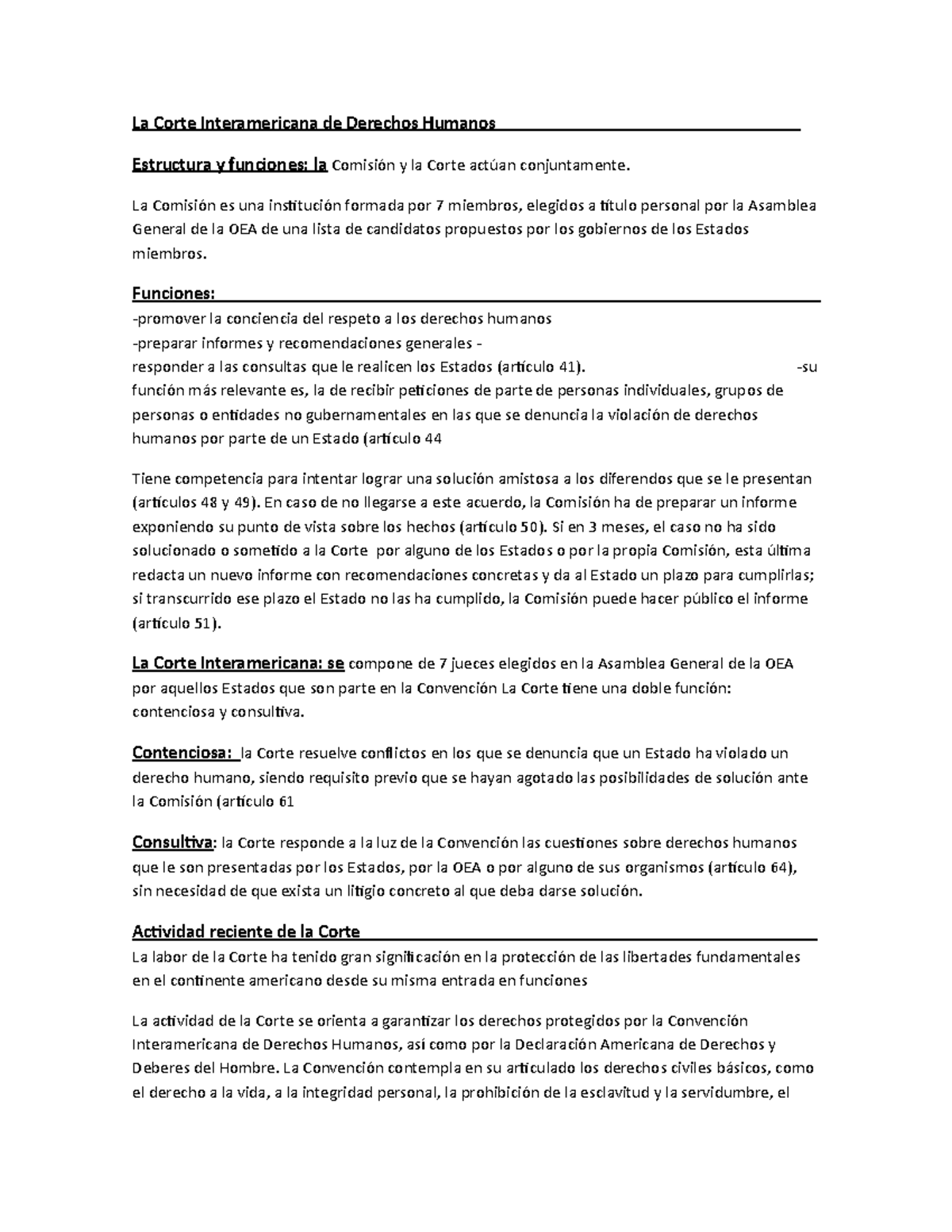 corte interamericana - La Corte Interamericana de Derechos Humanos ...