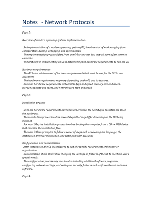 Lecture notes - File Systems - Notes - File Systems Implementation of ...