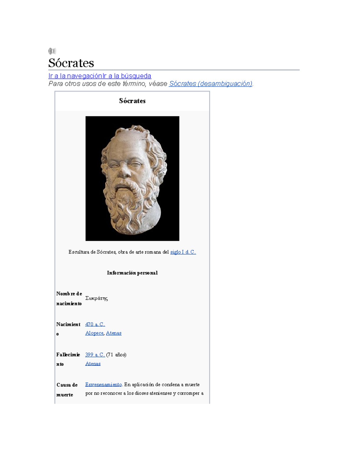 Sócrates - Apuntes 1-200 - Sócrates Ir a la navegación Ir a la búsqueda ...