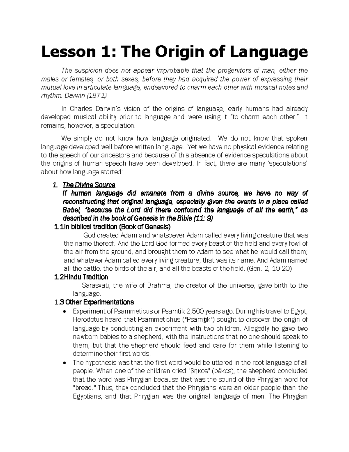 lesson-1-the-origins-of-language-lesson-1-the-origin-of-language-the