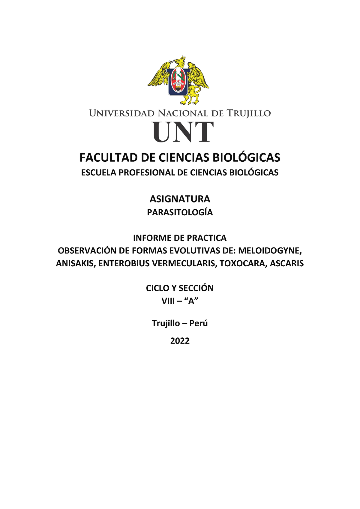 Observación Microscópica - FACULTAD DE CIENCIAS BIOL”GICAS ESCUELA ...