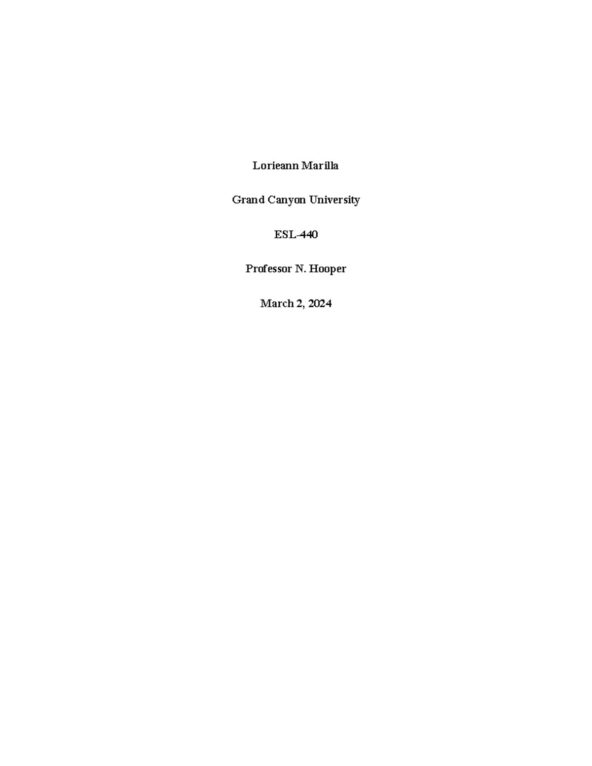 LMarilla ESL-440 Topic 5 Home and School Connections - Lorieann Marilla ...