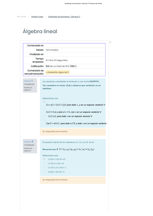 Puntos Extra 5 Autocalificable Algebra Superior Revisión Del Intento ...