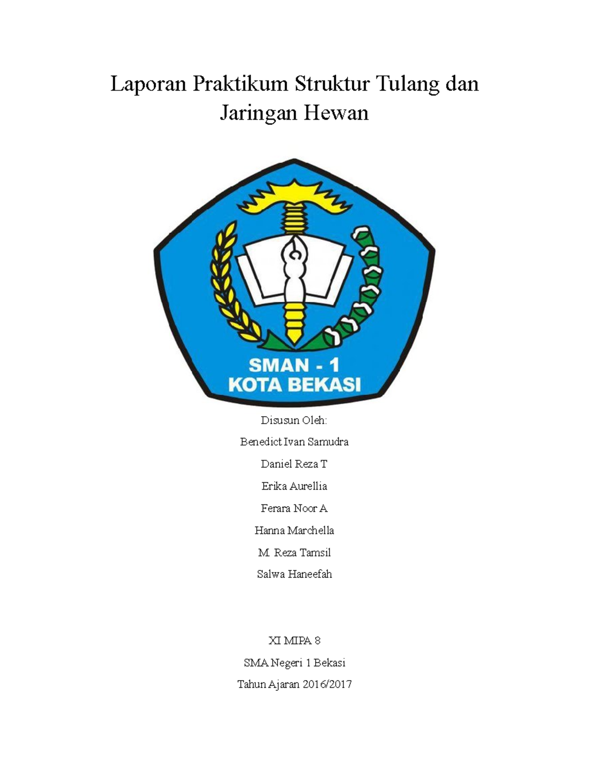 Laporan Praktikum Sistem Gerak - Laporan Praktikum Struktur Tulang Dan ...