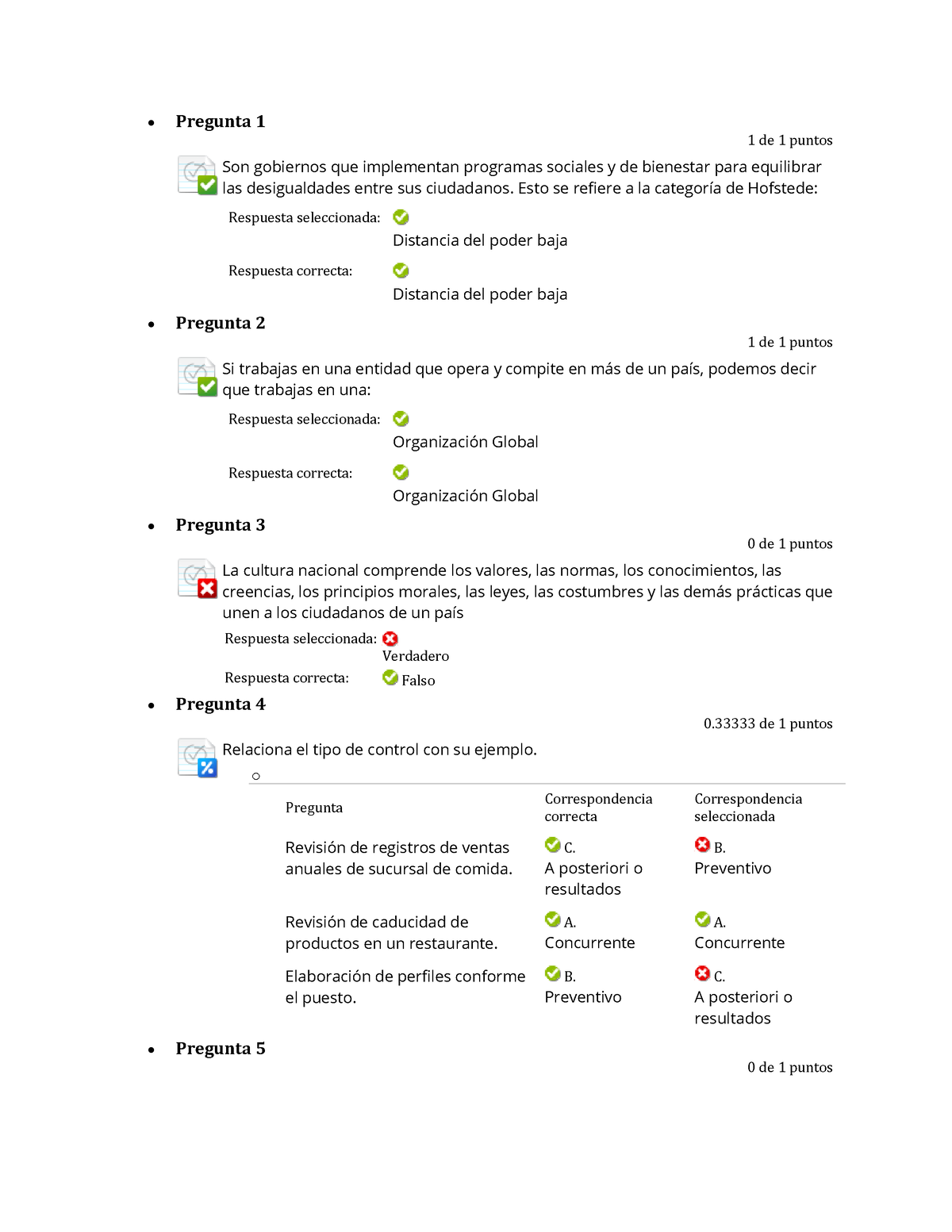 Actividad 6. Automatizada Administracion Contemporanea - • Pregunta 1 1 ...