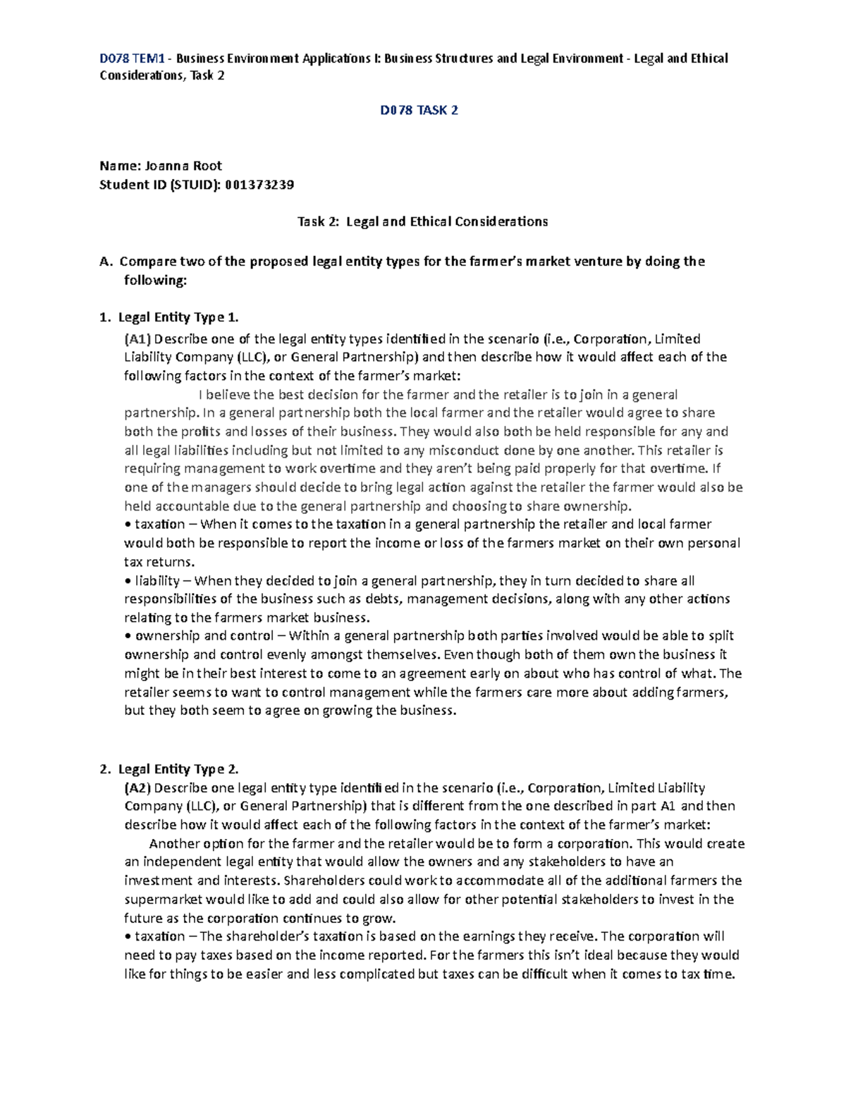 Wgu D078 Task 2 - u20d33p