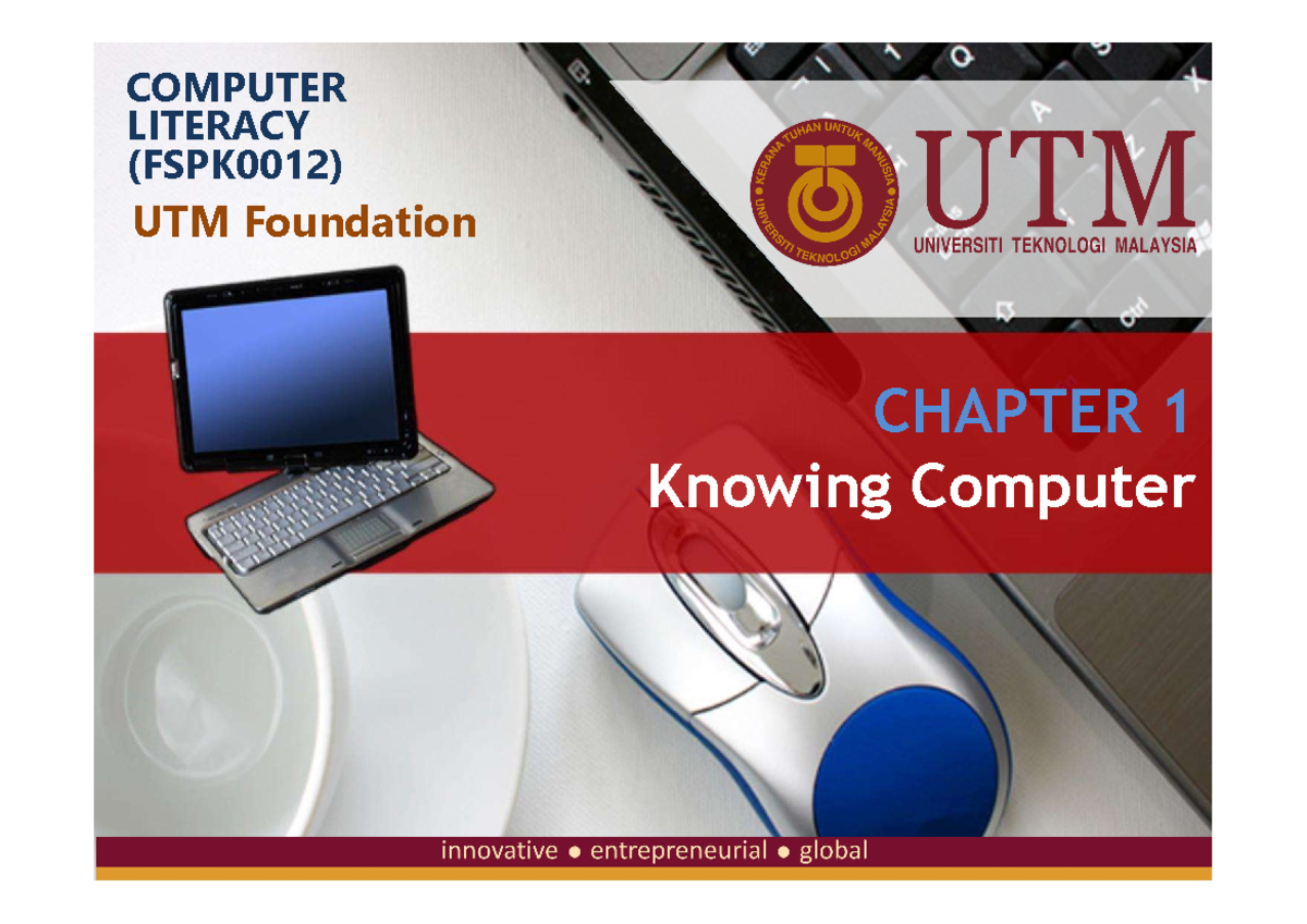 Comp Literacy Chapter 1 Knowing Computer - CHAPTER 1 Knowing Computer ...