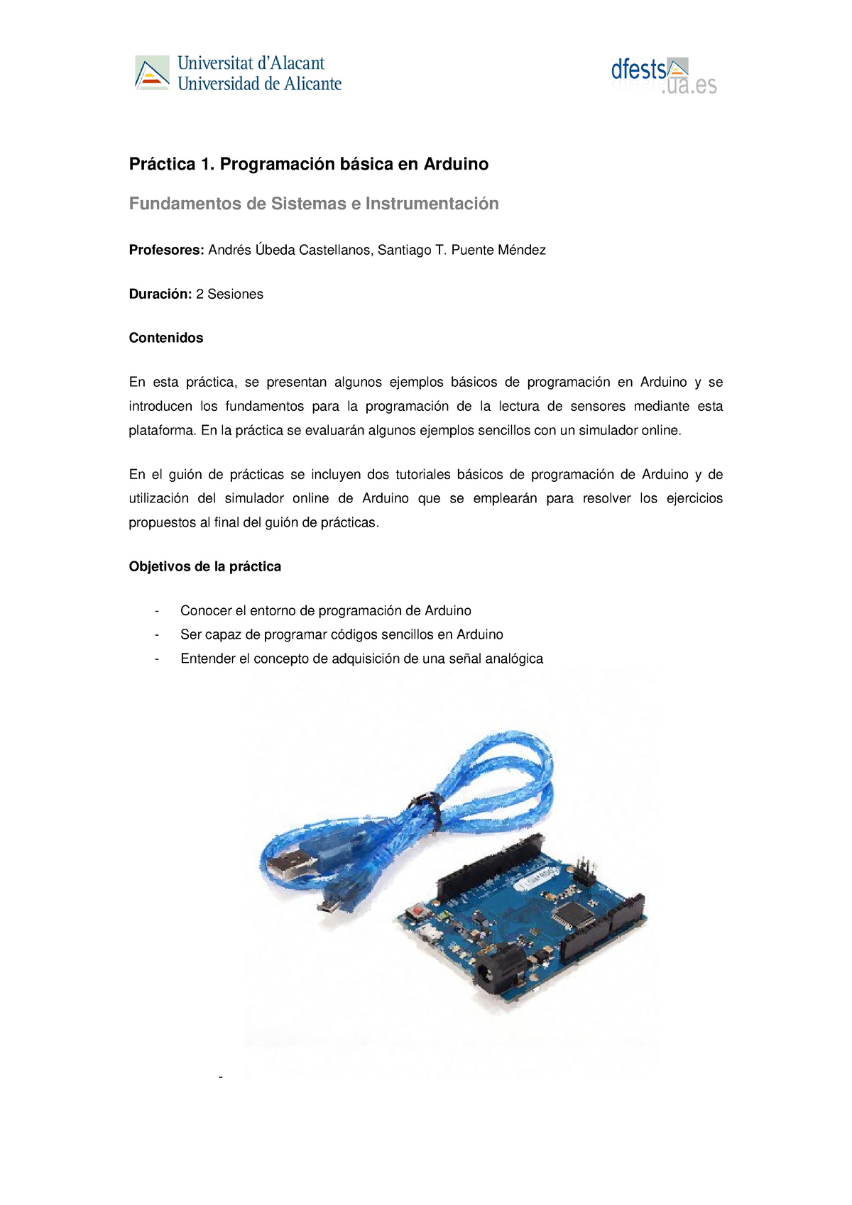 Andres Ubeda Practicas Fsi Pr Ctica Programaci N B Sica En Arduino Fundamentos De Sistemas