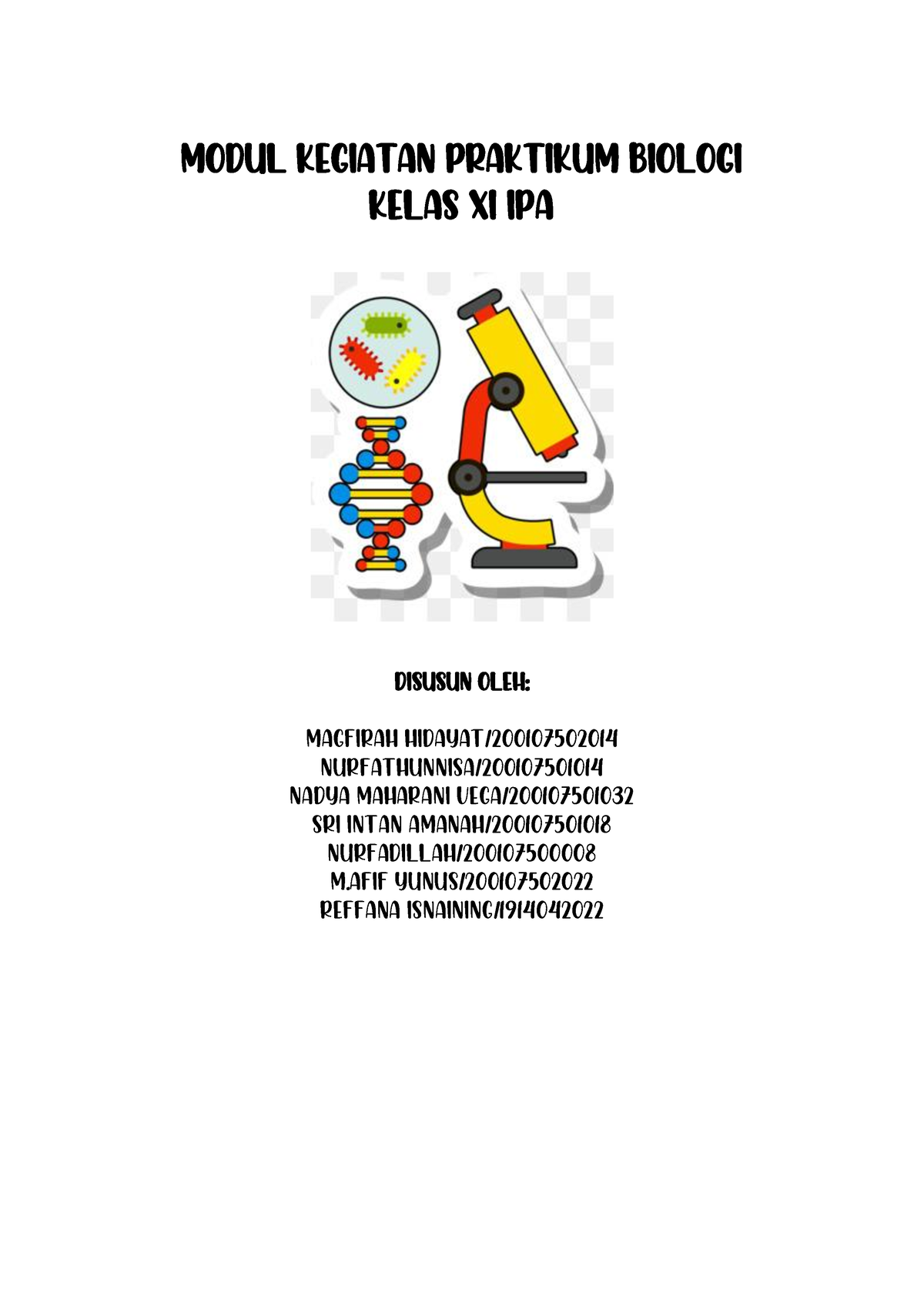 Modul Penuntun Praktikum - MODUL KEGIATAN PRAKTIKUM BIOLOGI KELAS XI ...