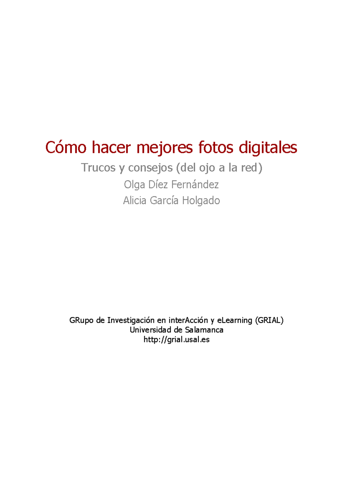 Portada del libro: Cómo hacer mejores fotos digitales
