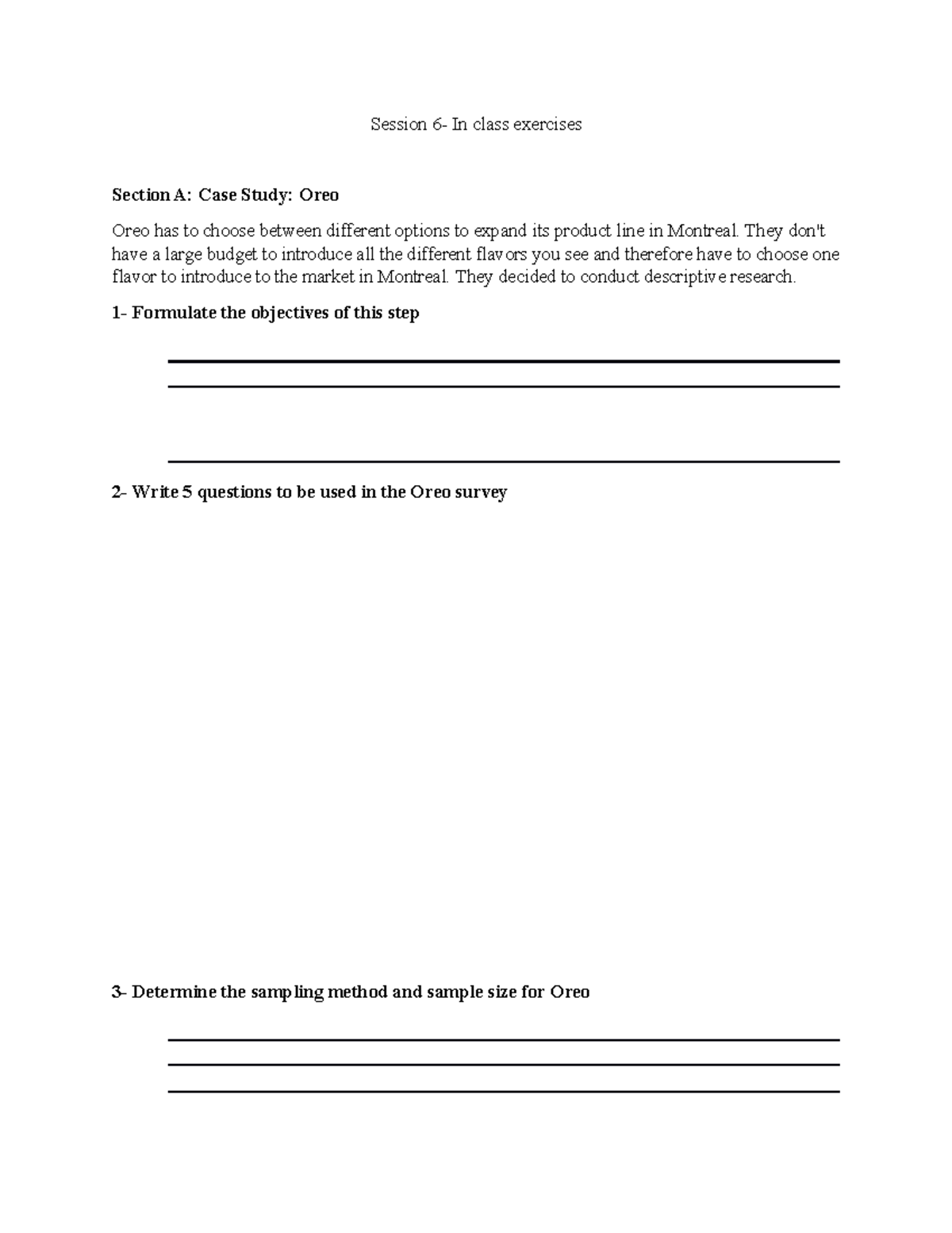 Course 6 -In class exos - exercice - Session 6- In class exercises ...