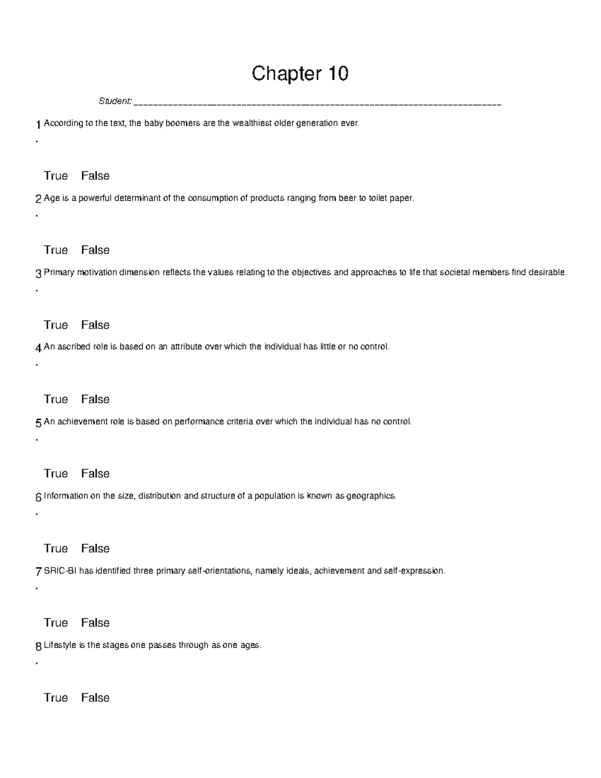 10 9 February 2012, questions and answers - Chapter 10 Student: - Studocu