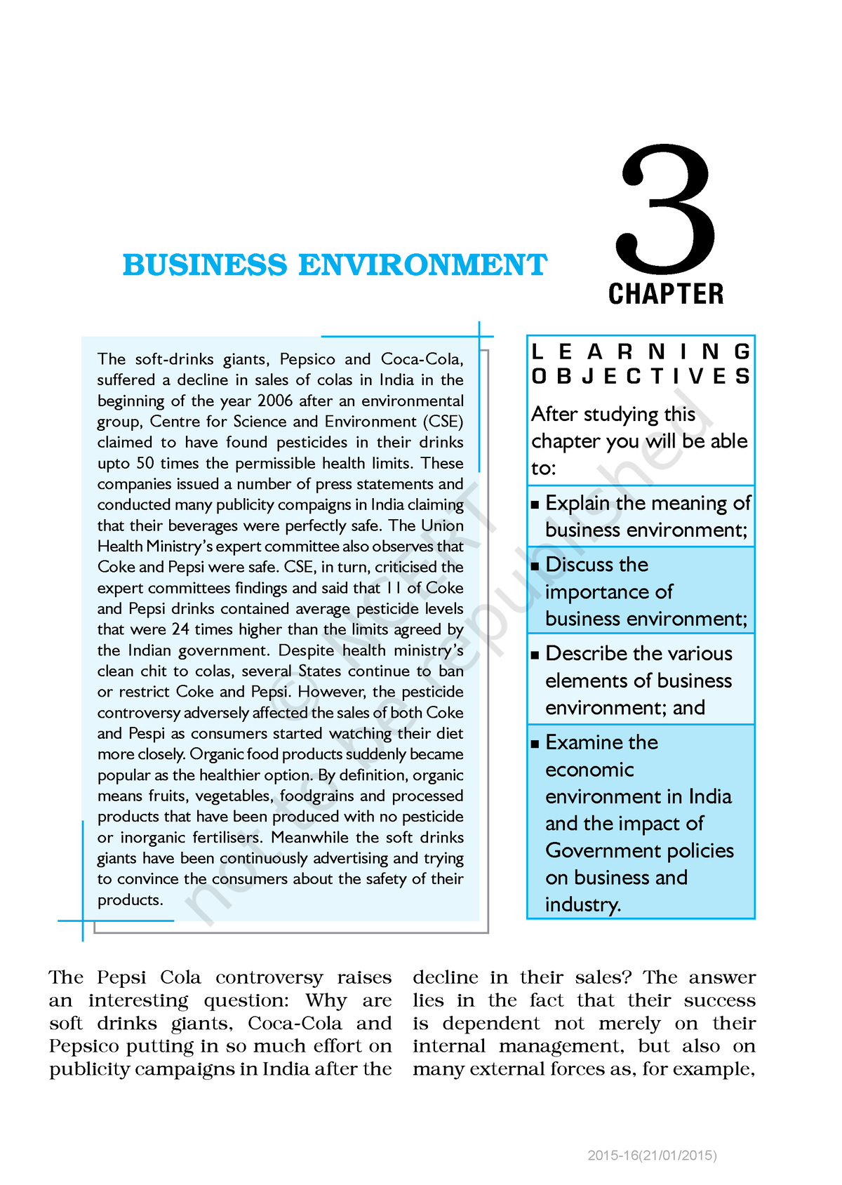 case study of chapter business environment