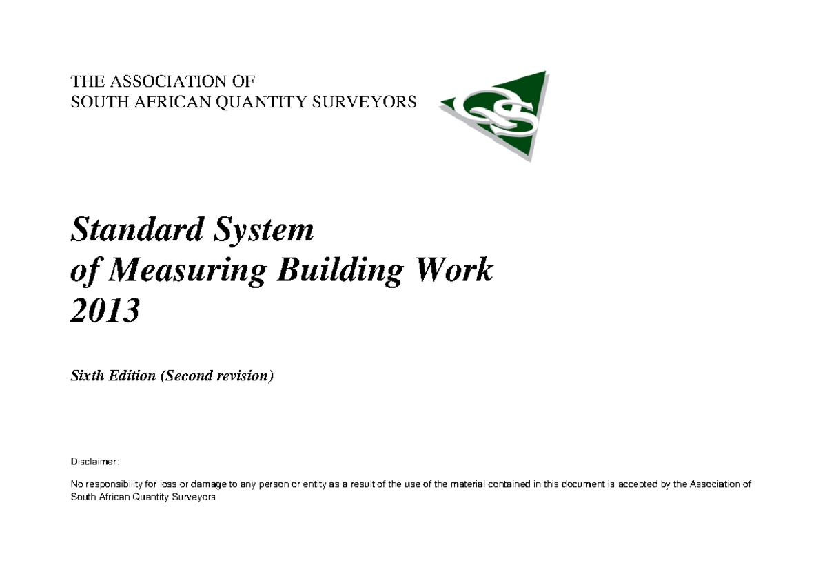 Standard System - Sixth Edition Revision 02 - THE ASSOCIATION OF SOUTH ...