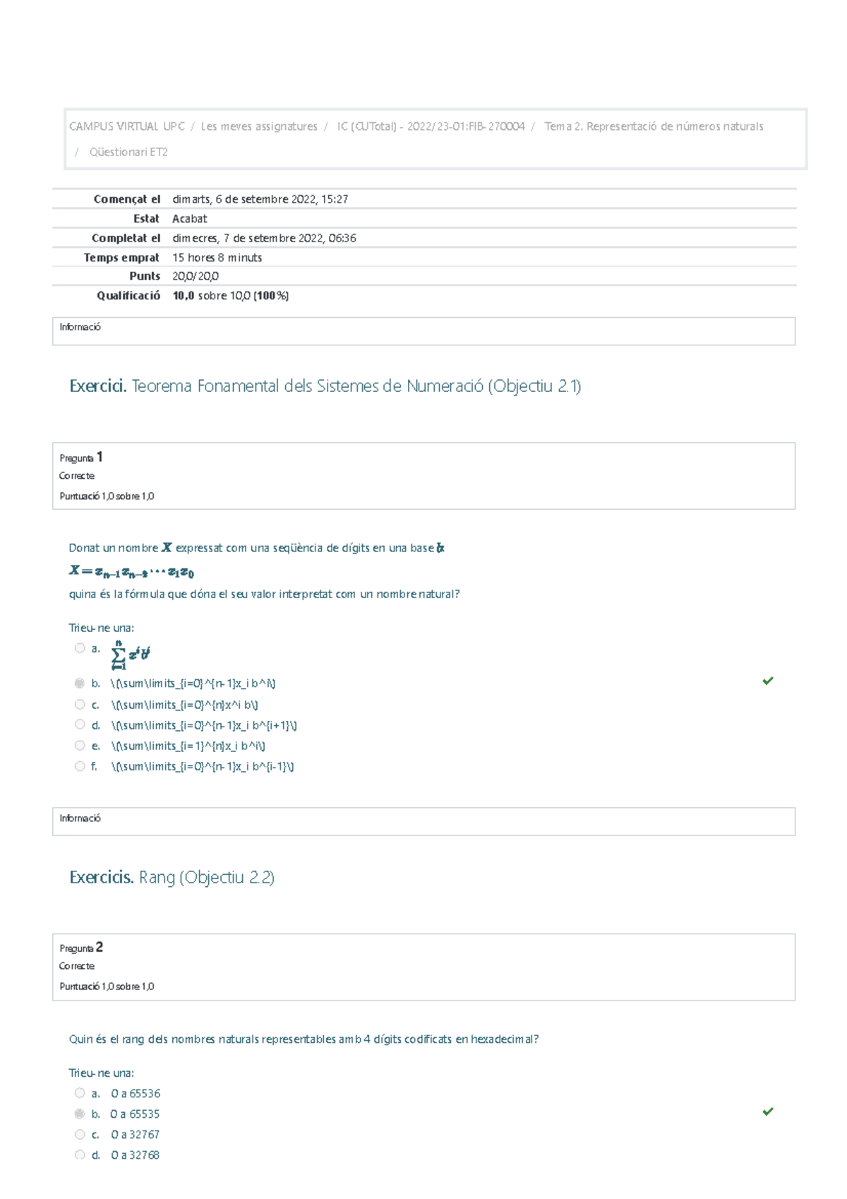 Qüestionari ET2 - CAMPUS VIRTUAL UPC Les meves assignatures IC (CUTotal ...