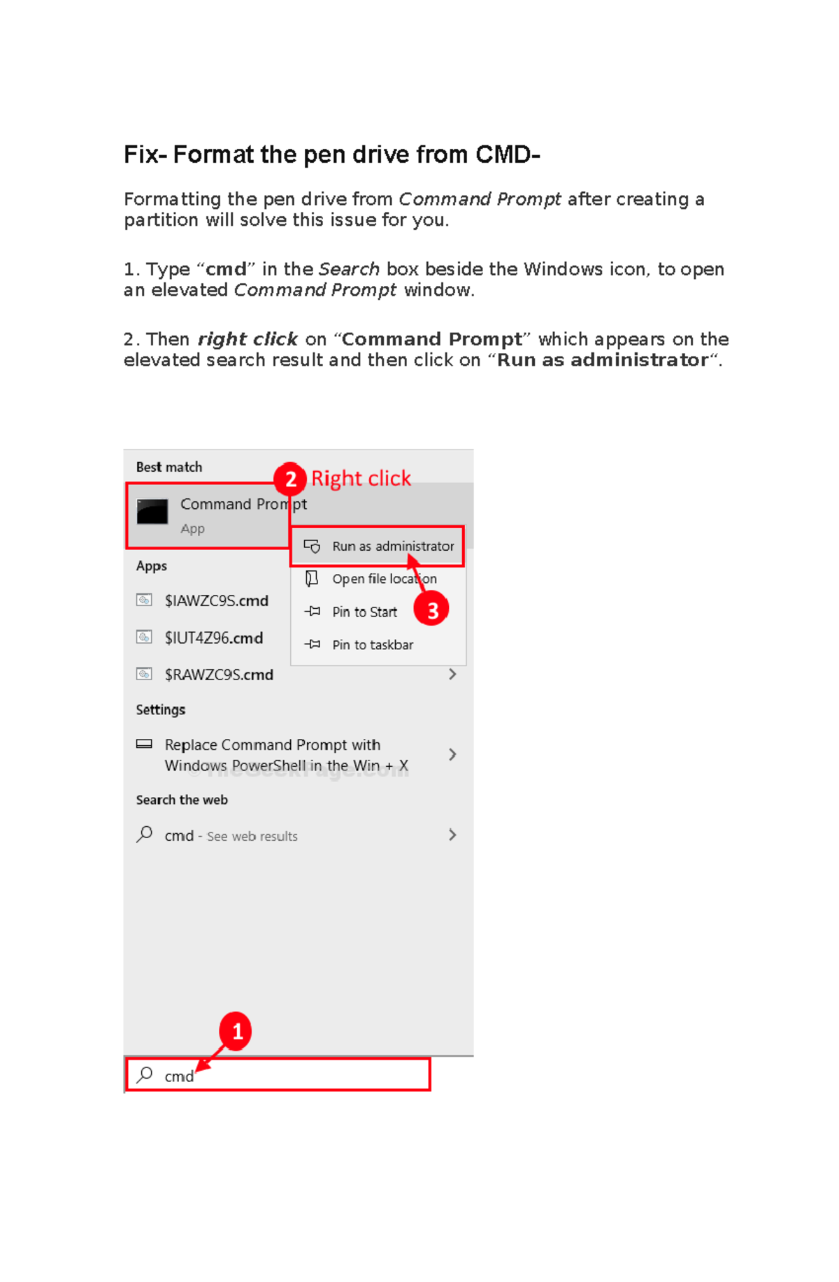 Legal Fix USB by CMD - This context confuses me because it's so lengthy ...