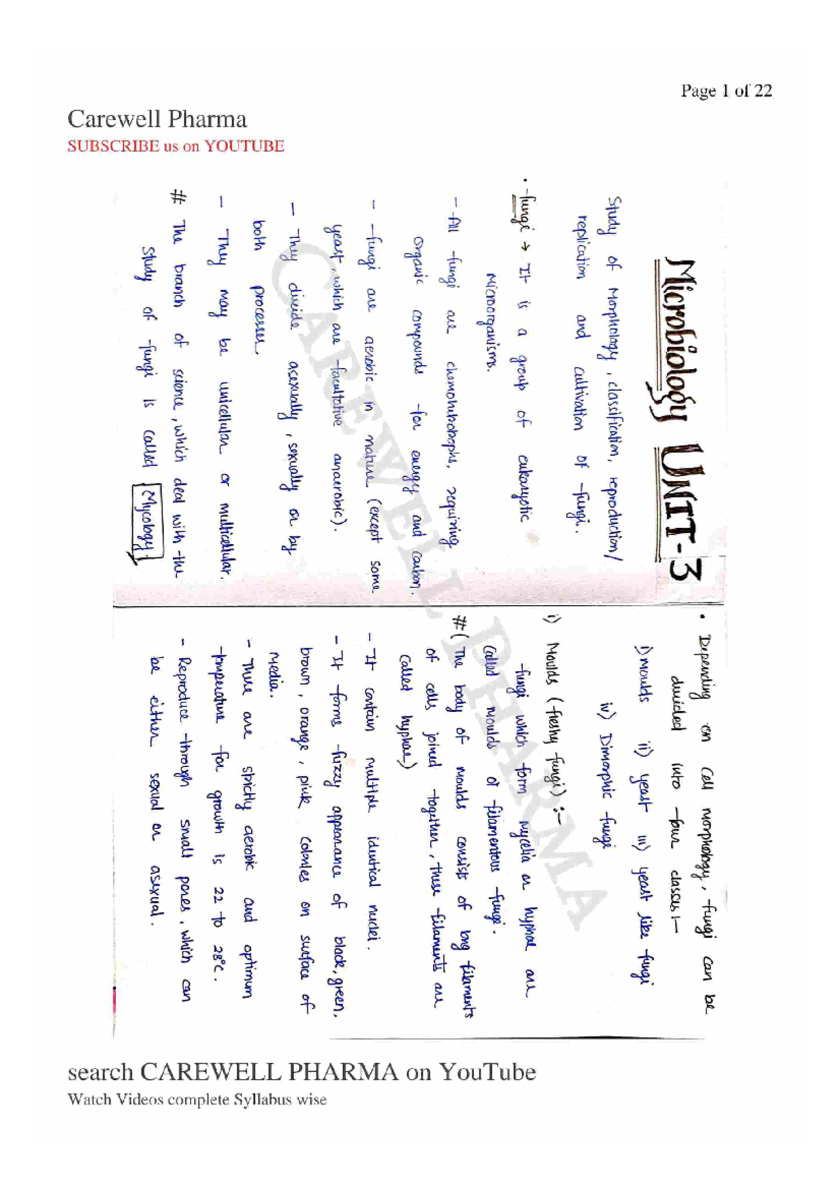 Unit 3, Microbiology - Micro biology chapter 3 - Page I of 22 ...