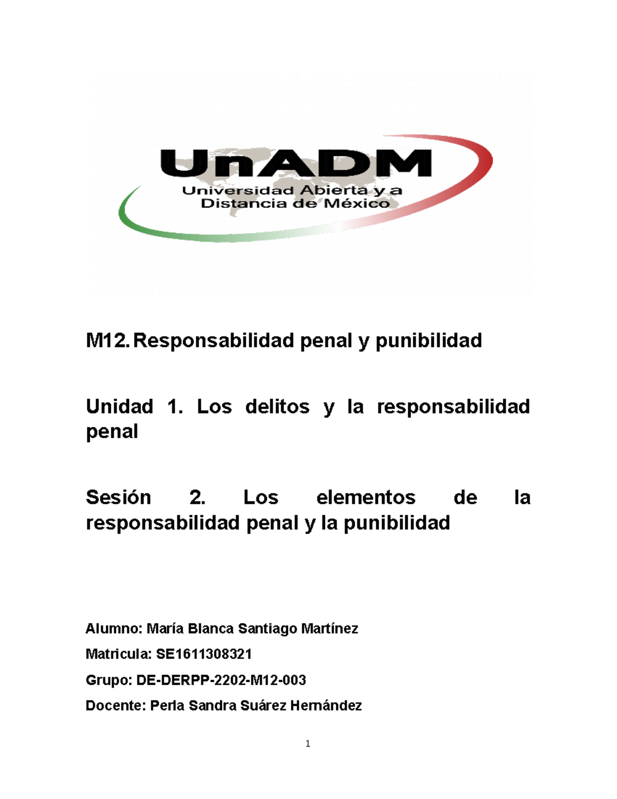 M12 U1 S2 MASM - apundes del delito - M12. Responsabilidad penal y ...