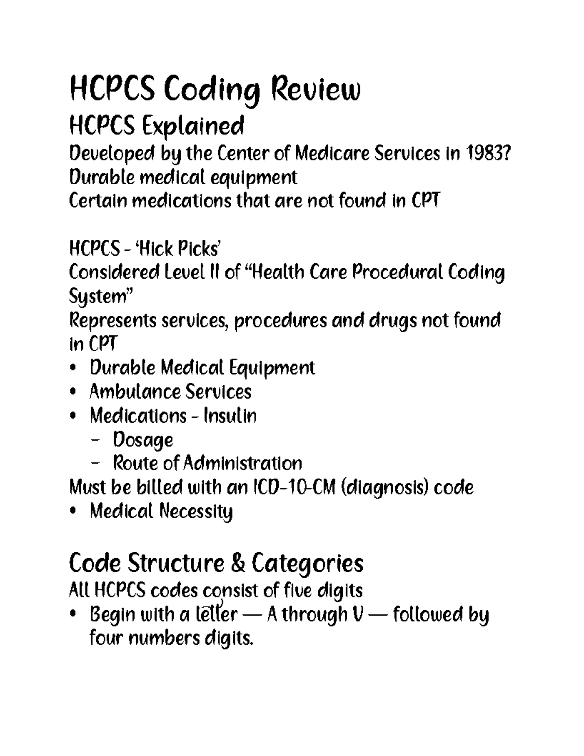 Hcpcs Coding Review - HCPCS Coding Review HCPCS Explained Developed By ...