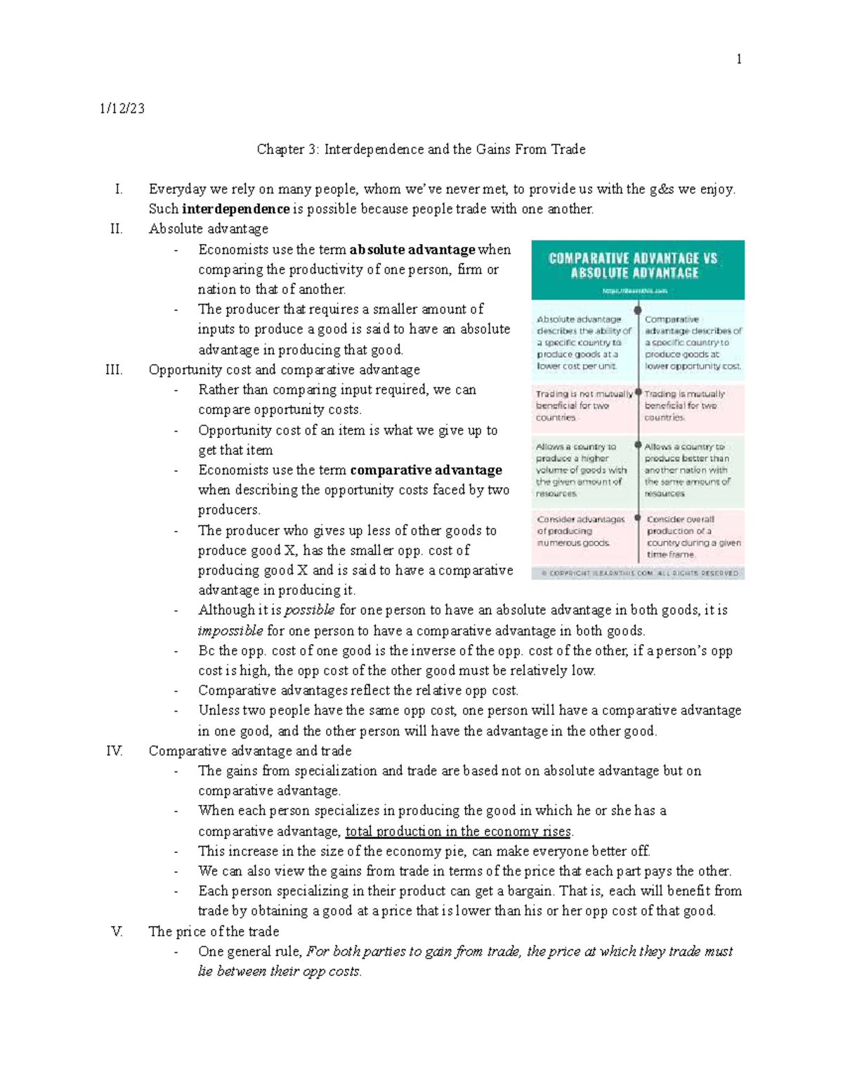 ECN 212 Ch 3 - These Are The Notes On ECN 212, Chapter 3 ...