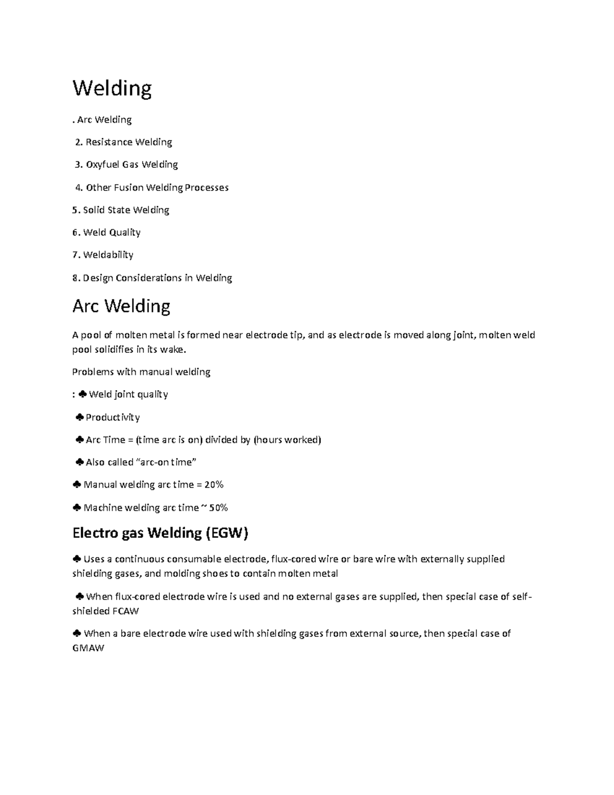 Welding - MECHANICAL ENGINEERING - DeKUT - Studocu